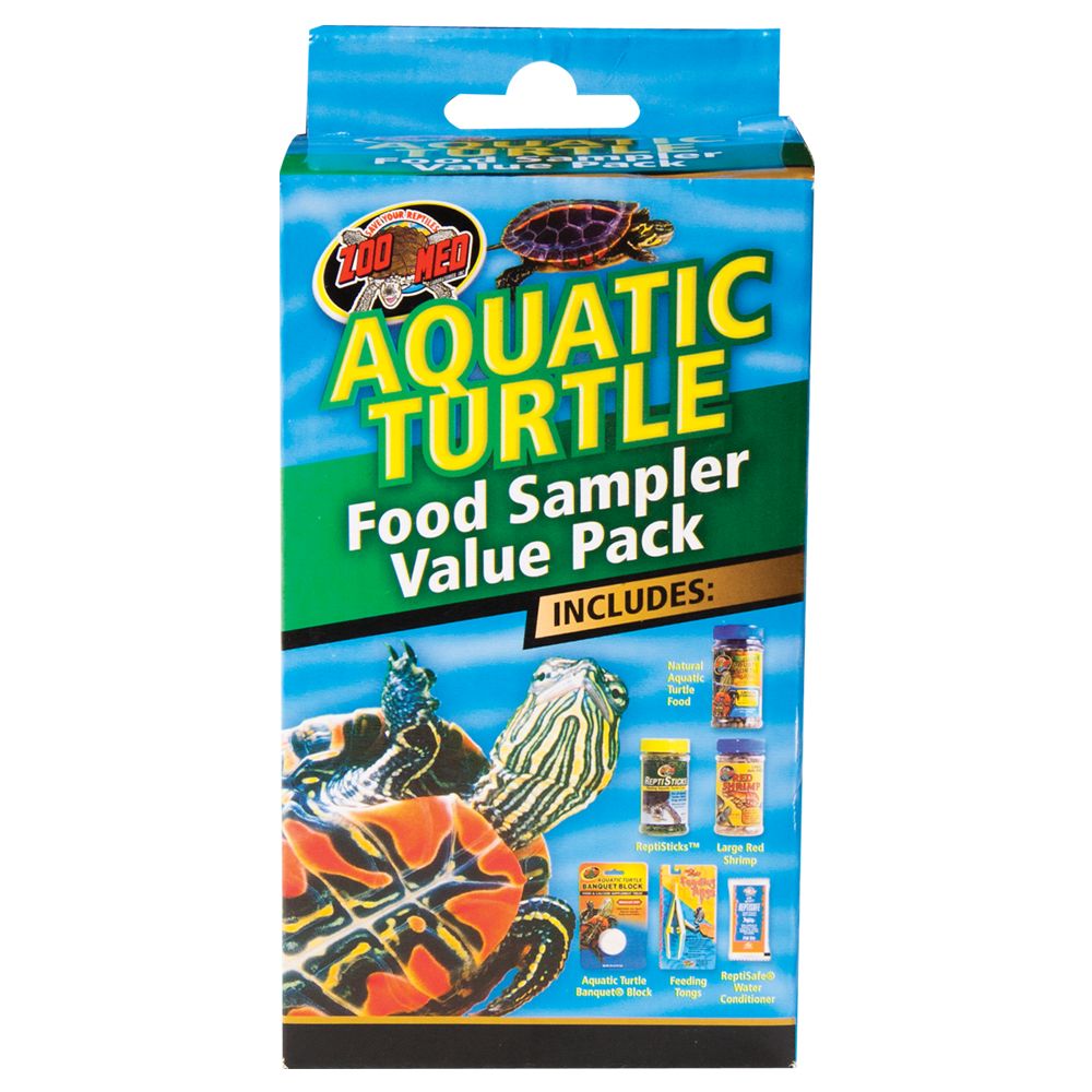 Zoo Med Aquatic Turtle Food Sampler Value Pack reptile Food PetSmart