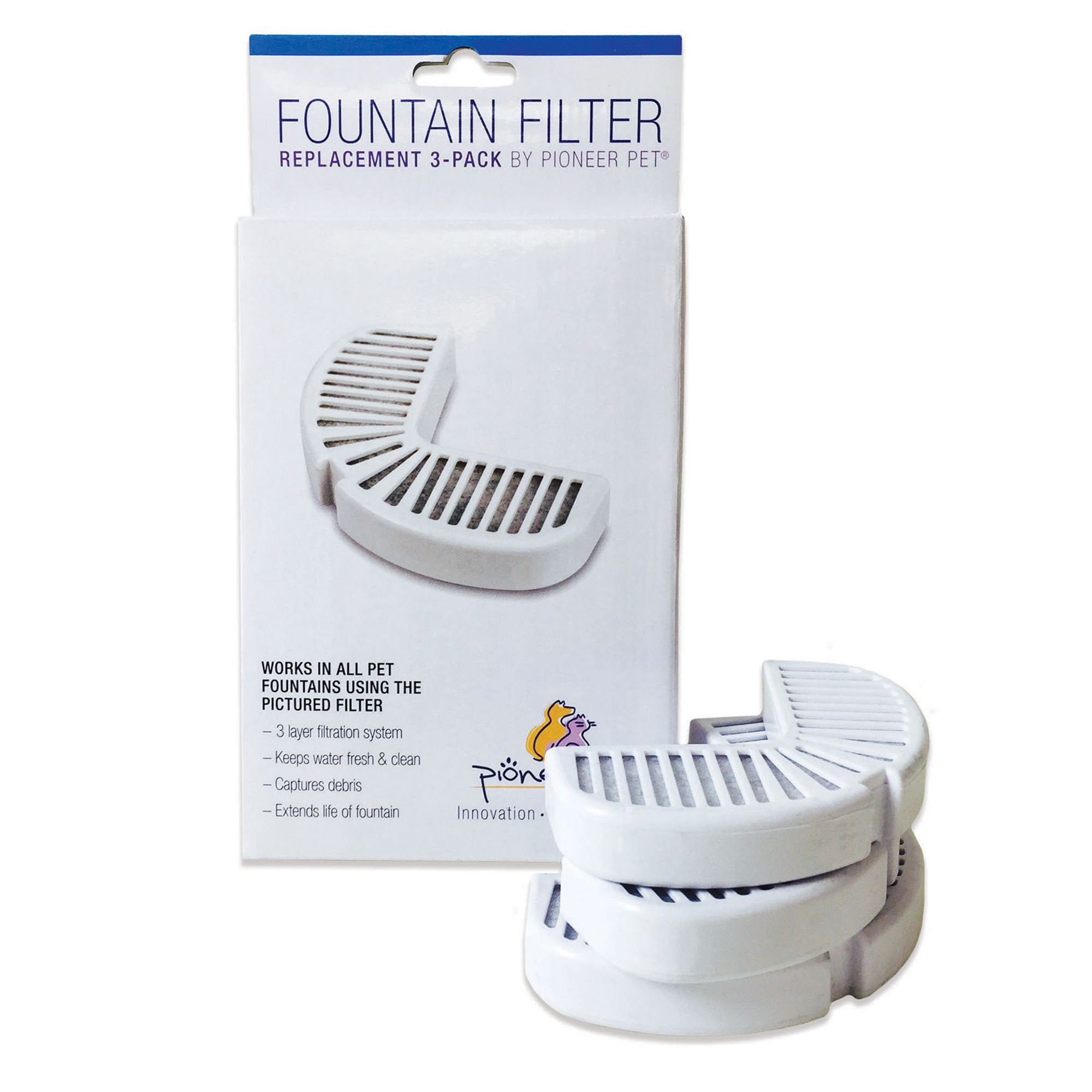 Pioneer Pet Watering Fountain Filter Replacement for Pets by Pioneer P