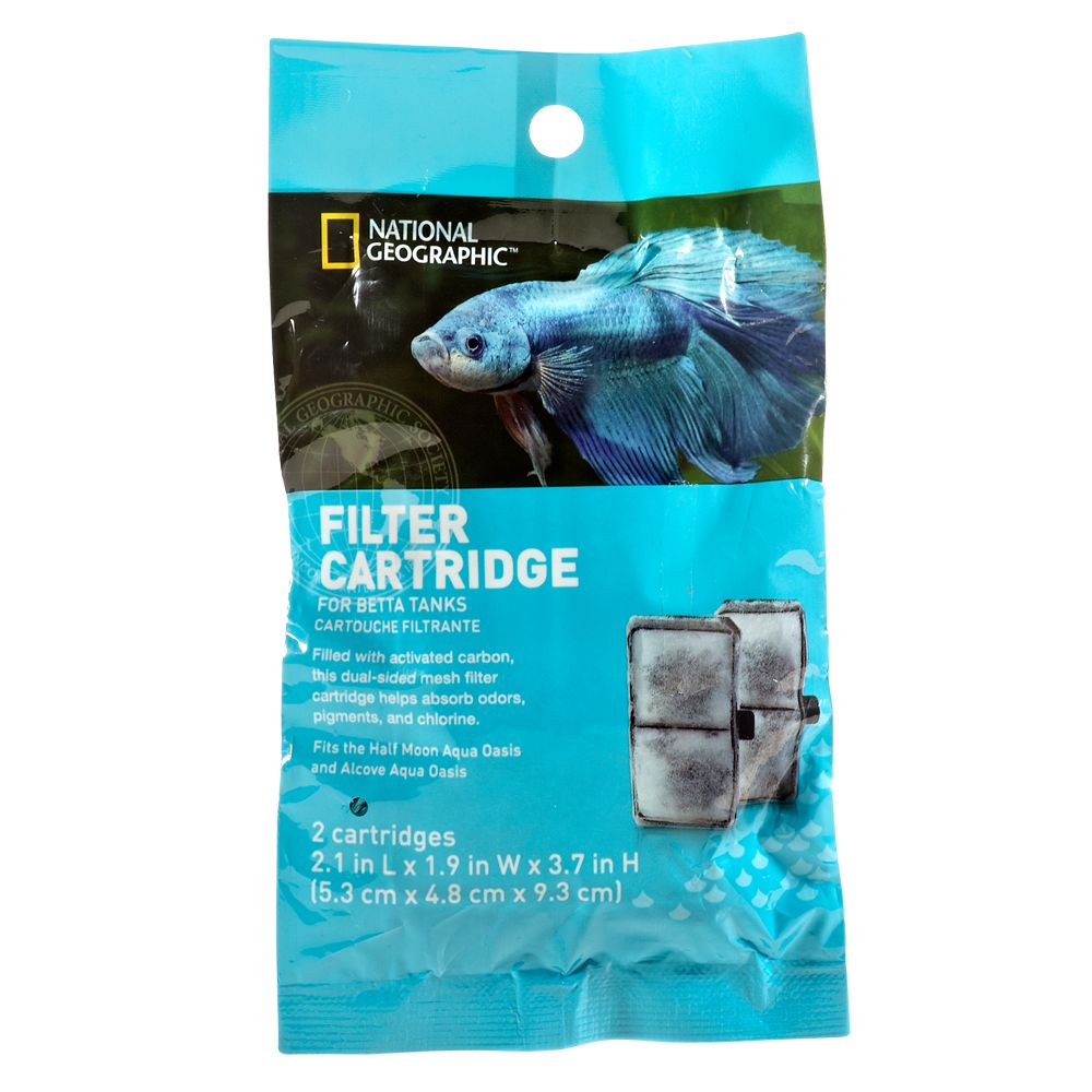 National Geographic™ Betta Tank Filter Cartridge fish Filter Media