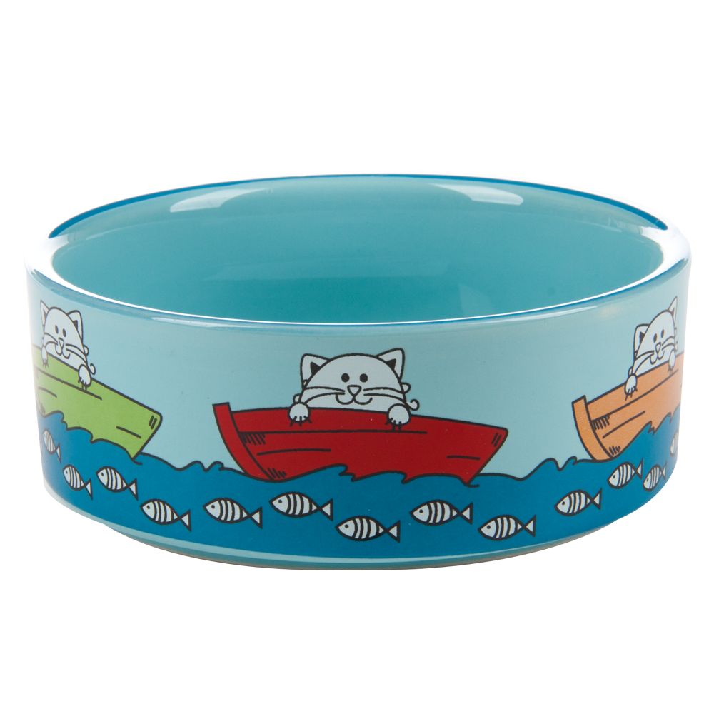 Whisker City® Fishing Cat Bowl cat Food & Water Bowls PetSmart