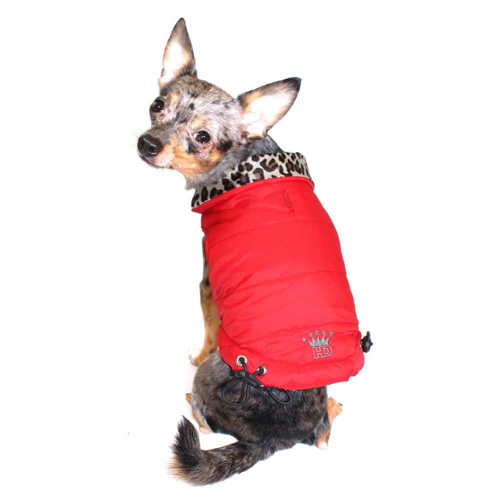 Hip Doggie Reversible Puffer Vest dog Sweaters & Coats PetSmart