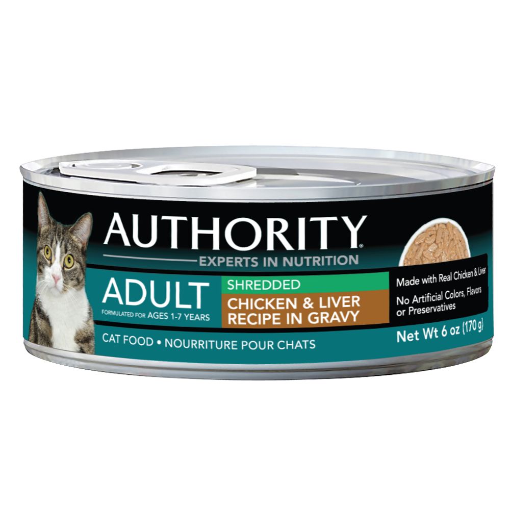 Authority® Shredded Adult Cat Food cat Wet Food PetSmart