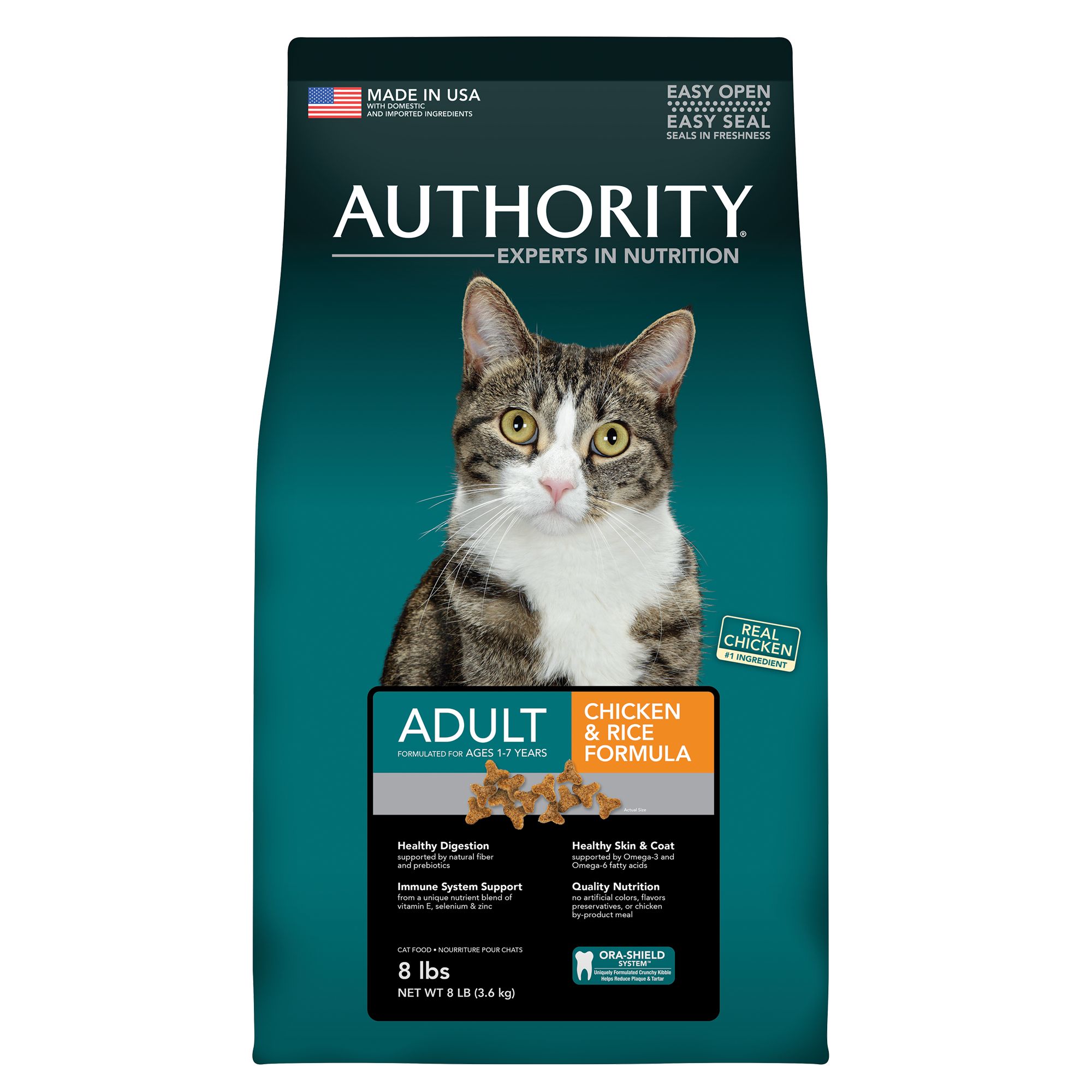 Authority® Adult Cat Food Chicken & Rice cat Dry Food PetSmart