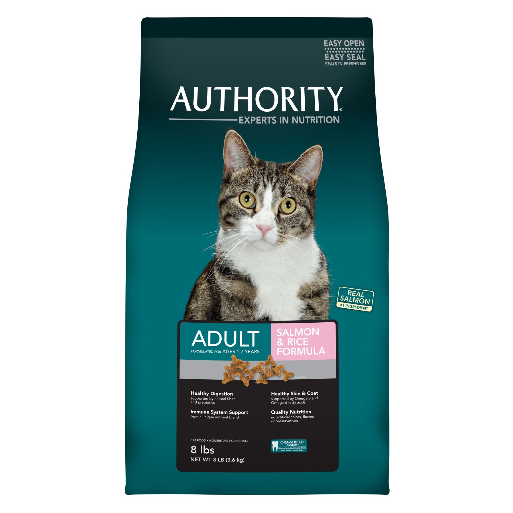Authority® Adult Cat Food Salmon & Rice cat Dry Food PetSmart