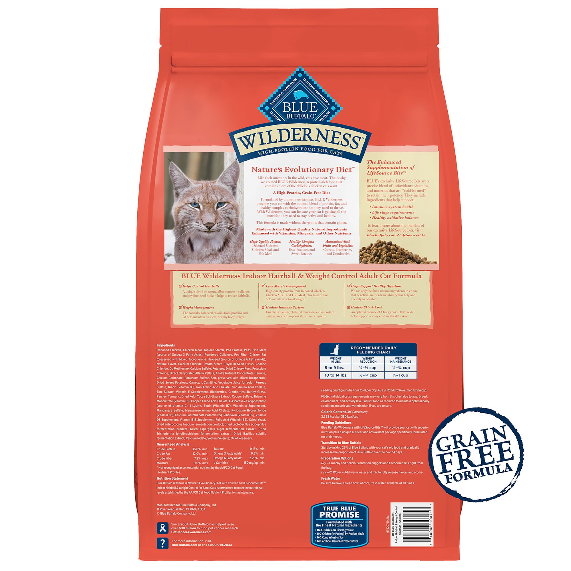 Blue Buffalo Indoor Cat Food Ingredients