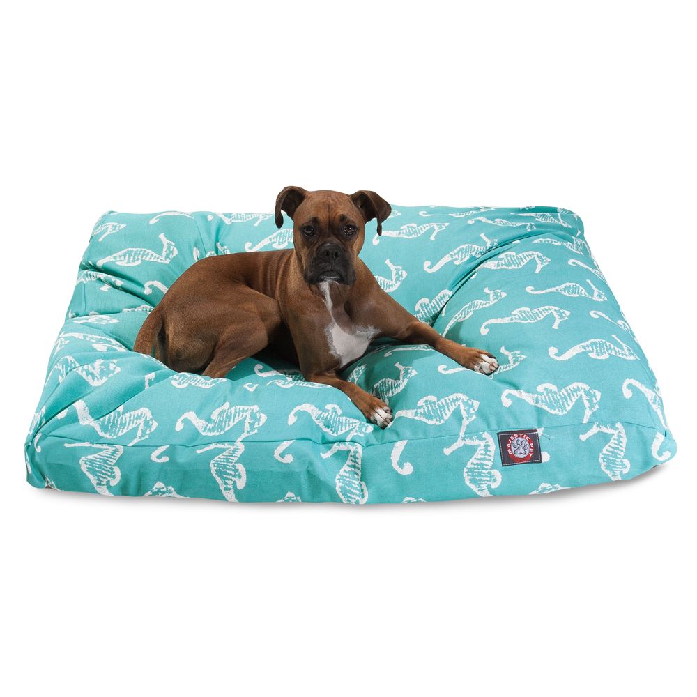 Majestic Pet Seahorse Rectangle Dog Bed dog Pillow Beds PetSmart