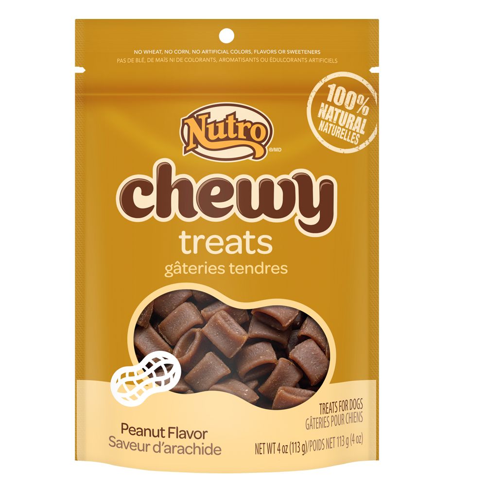 NUTRO® Natural Peanut Chewy Dog Treat dog Chewy Treats PetSmart