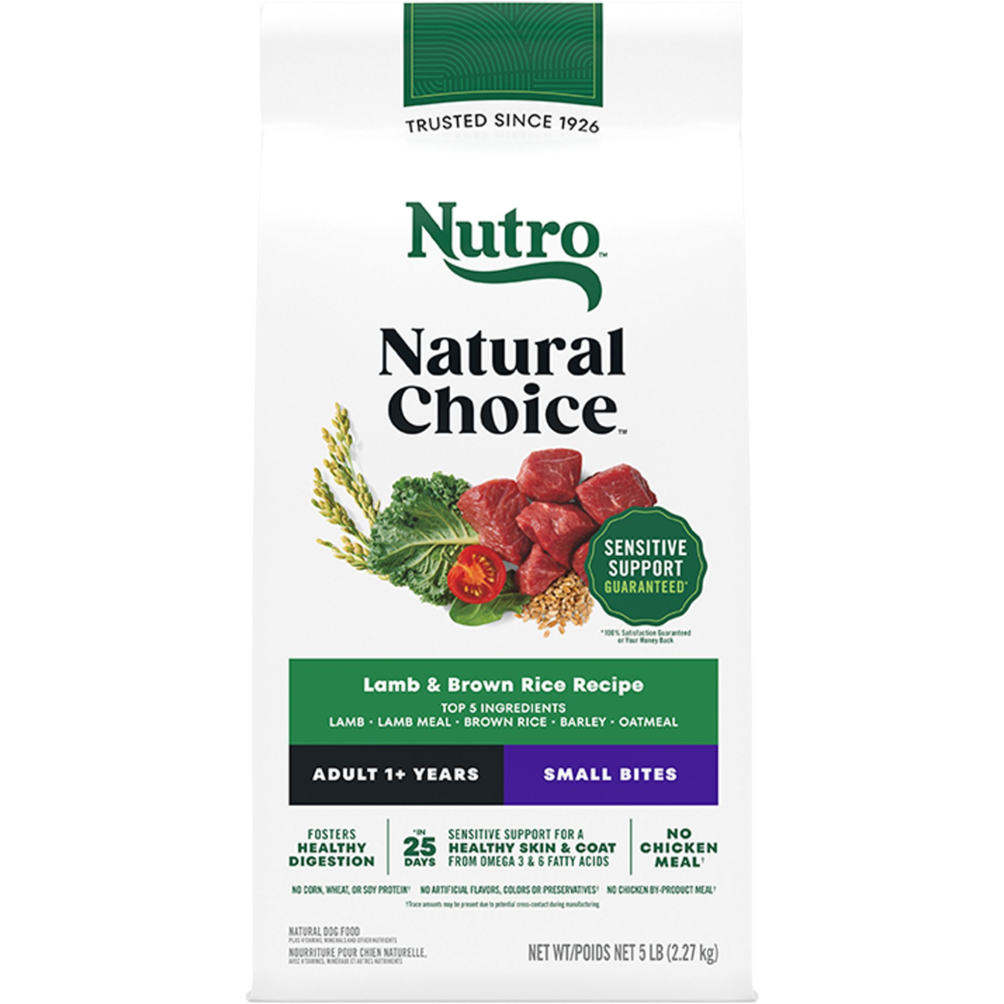 Nutro Natural Choice™ Small Bites Adult Dry Dog Food NonGMO, Lamb
