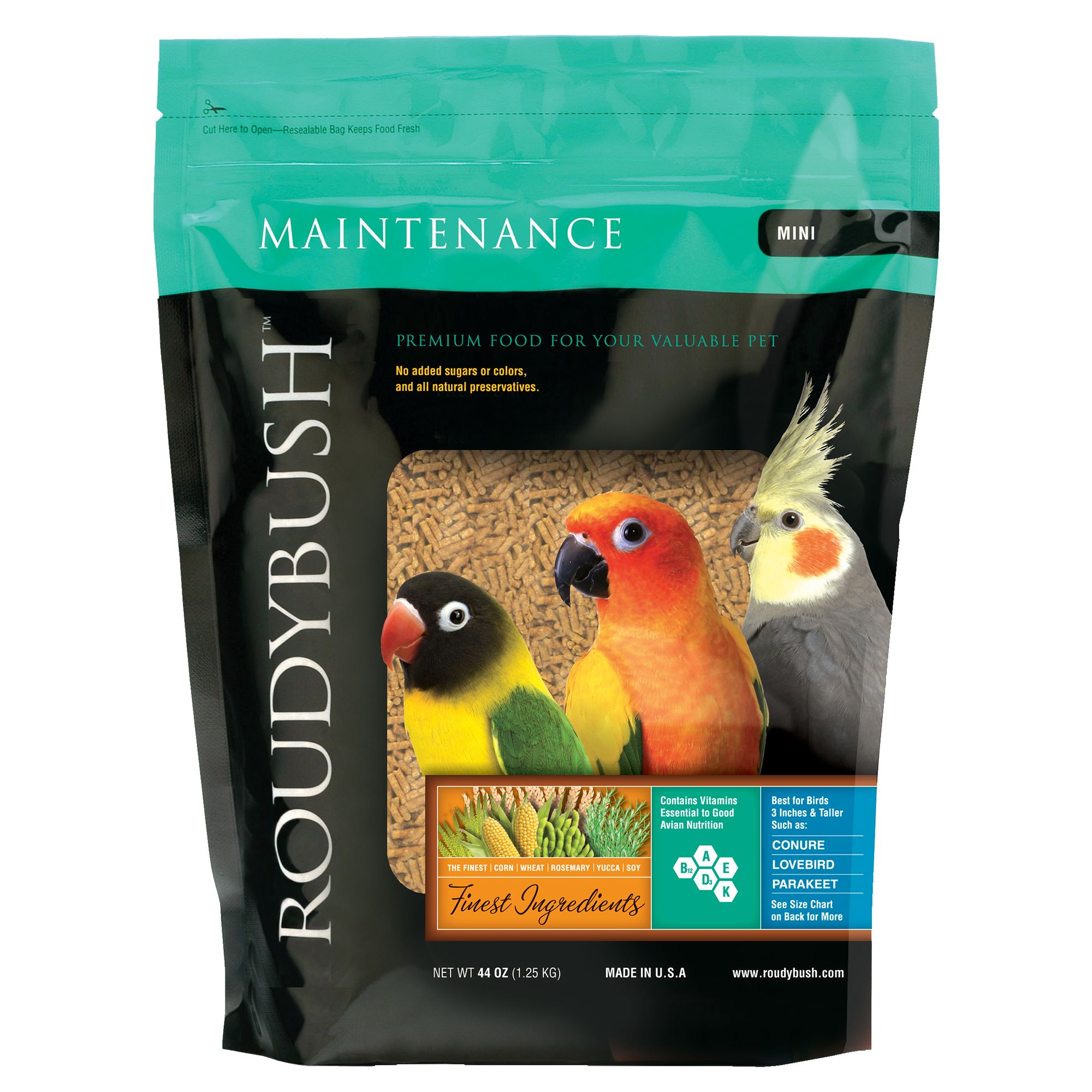 Roudybush Maintenance Mini Pellets Bird Food bird Pet Bird Food