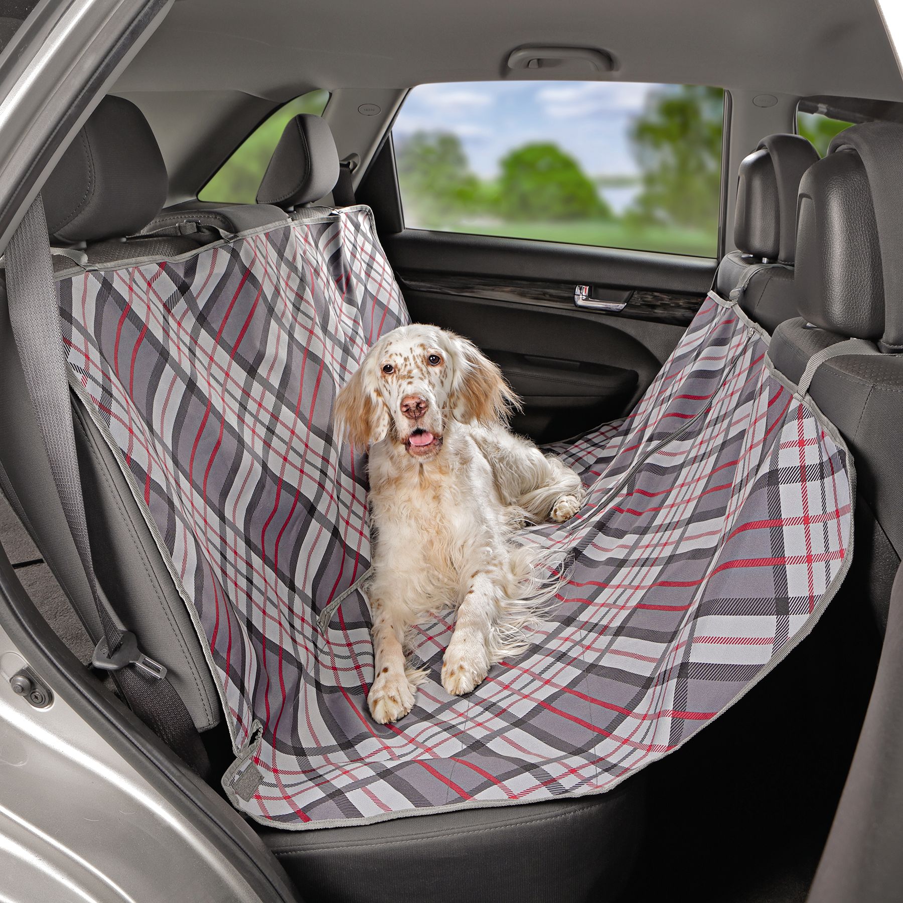 Top Paw® Plaid Fashion Hammock Seat Protector dog Furniture & Car