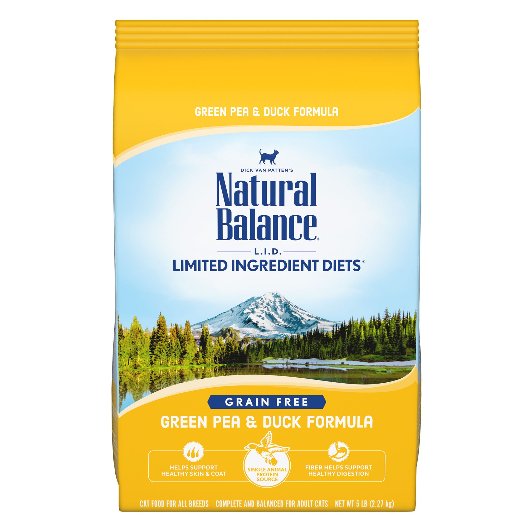 Natural Balance Limited Ingredient Diets Cat Food Grain Free, Green Pea & Duck cat Dry Food