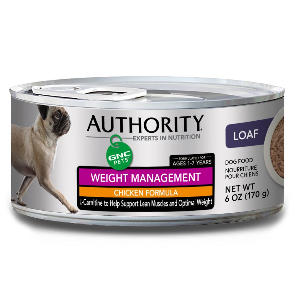 Authority® GNC Pets Adult Dog Food Chicken, Weight Management dog