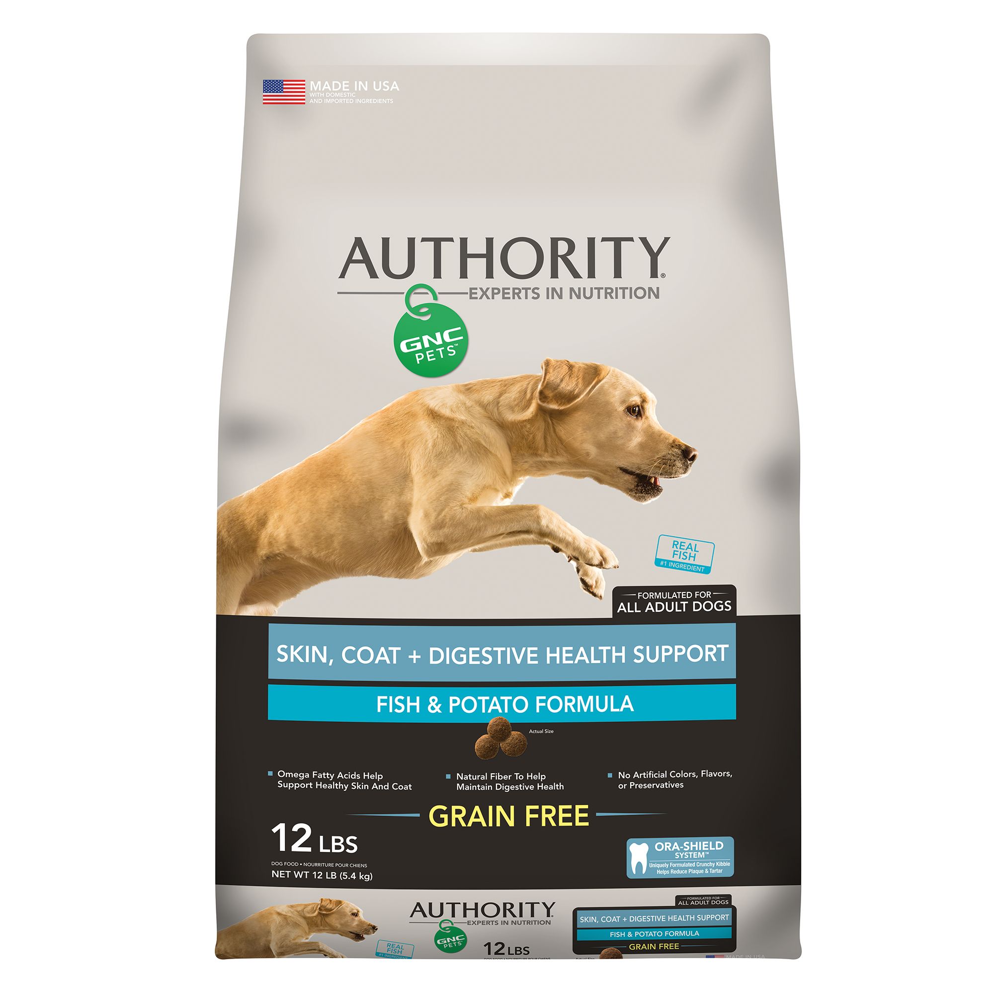 Authority® GNC Pets® Skin, Coat+ Digestive Health Support Adult Dog