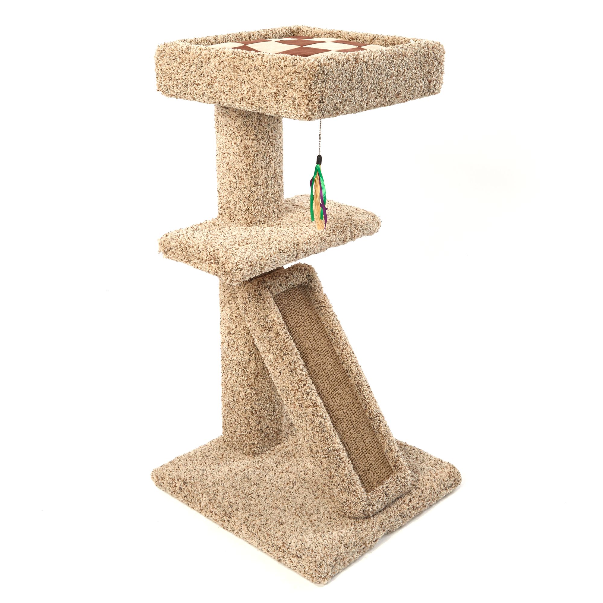 Whisker City® Scratch & Nest with Bed Cat Scratcher cat Scratchers