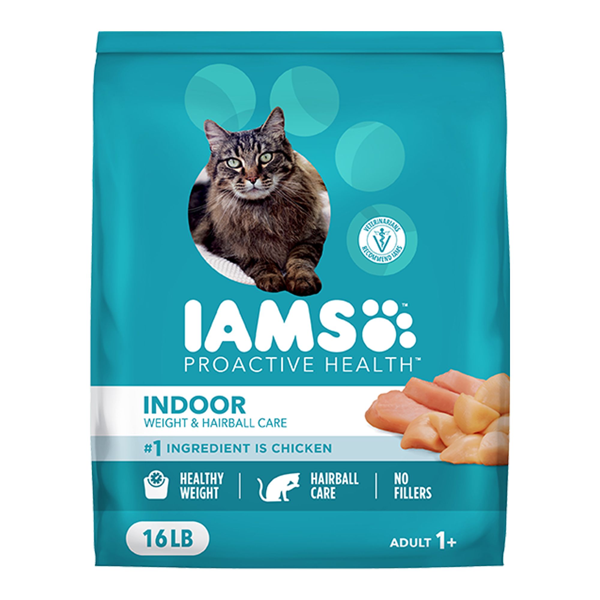 Iams® Proactive Health&Trade; Indoor Adult Cat Food - Weight & Hairball Care, Chicken | Cat Dry Food | Petsmart