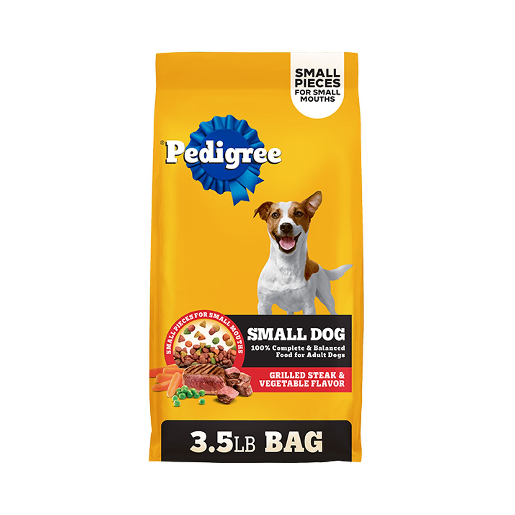 PEDIGREE® Small Breed Adult Dog Food Steak & Vegetable dog Dry Food