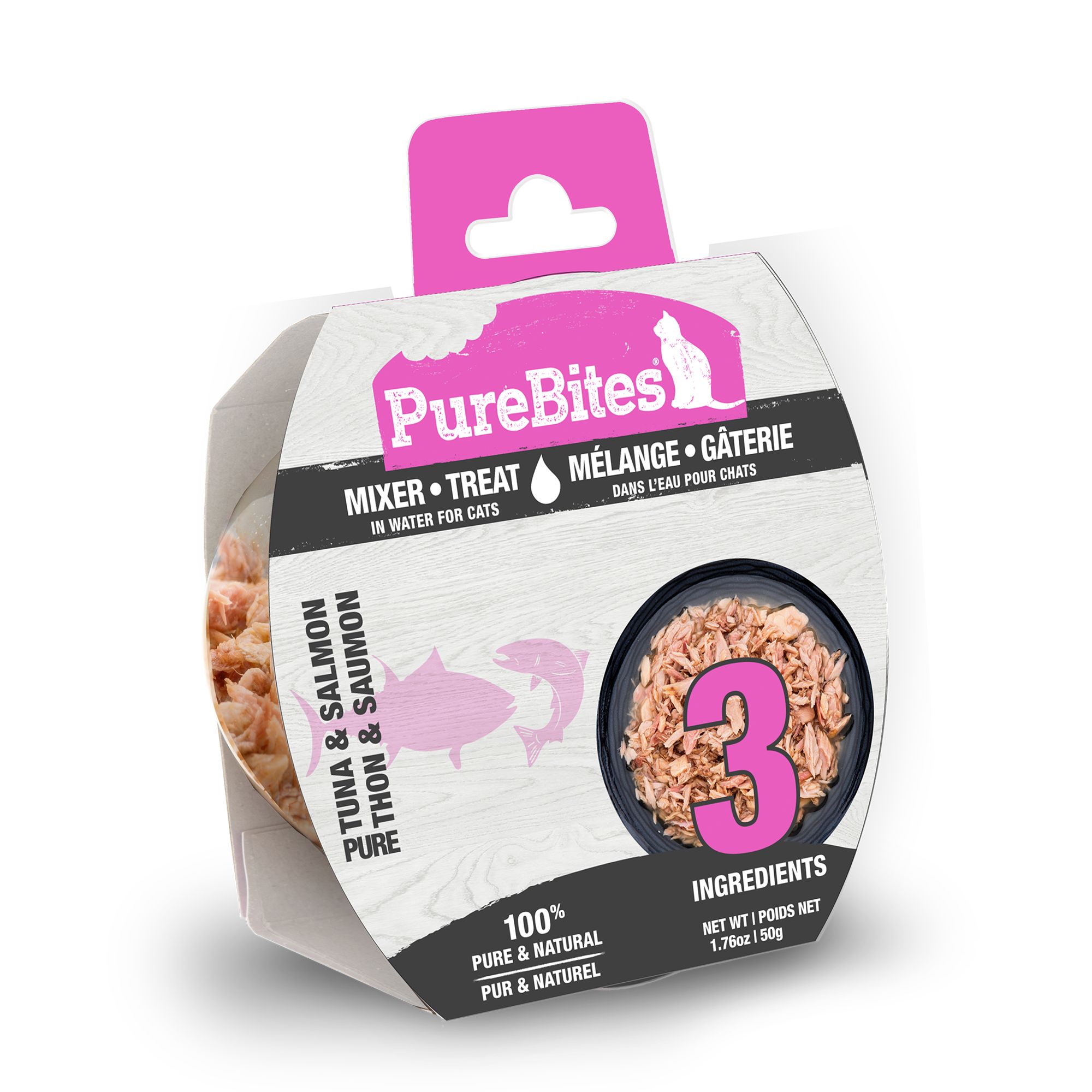 PureBites® Mixer Cat Food Topper Grain Free, Natural, Tuna & Salmon