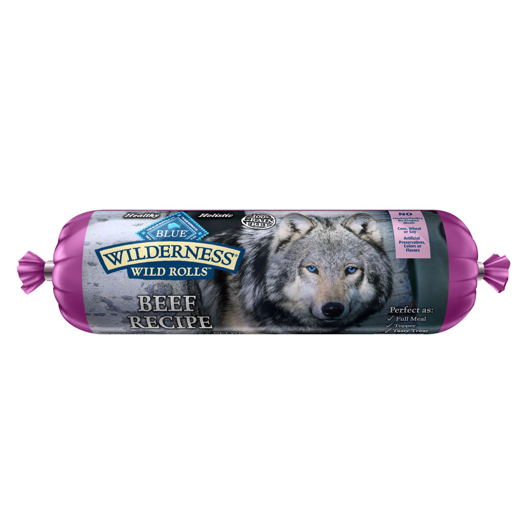 BLUE Wilderness® Wild Rolls Dog Food Grain Free, Beef dog Canned Food PetSmart