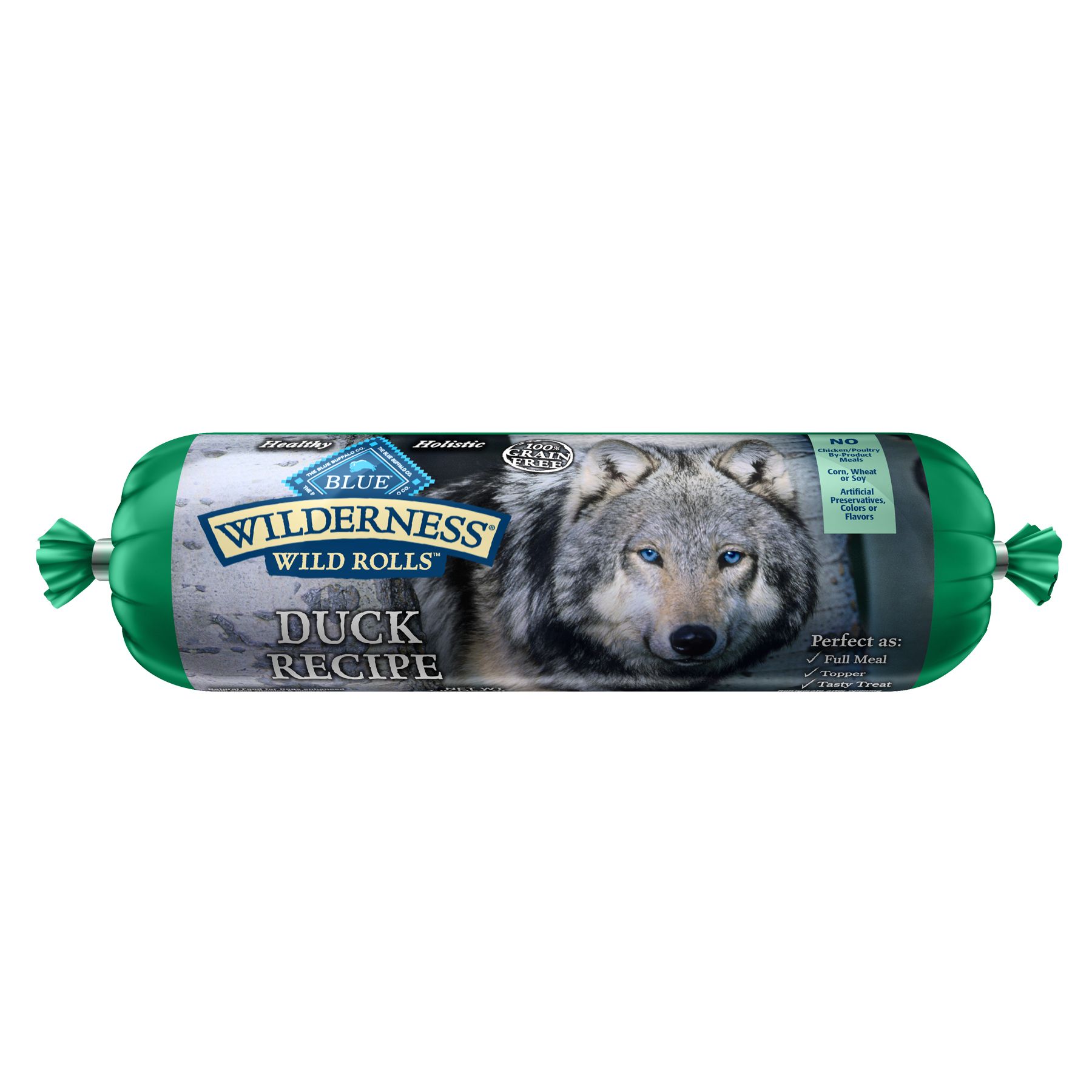 BLUE Wilderness® Wild Roll Dog Food Grain Free, Duck dog Canned