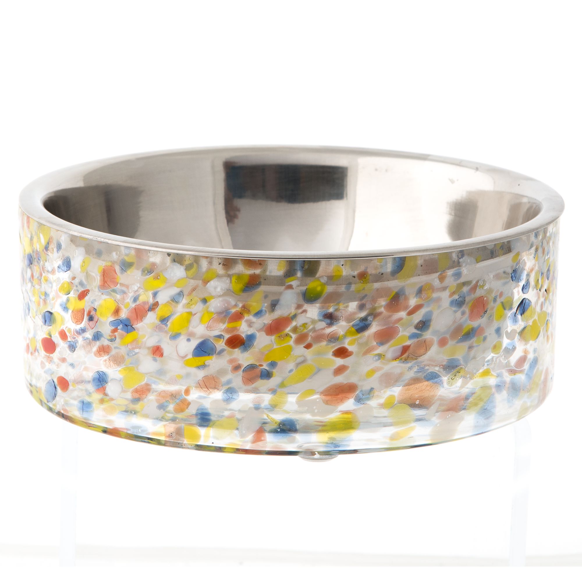 Top Paw® Steel & Glass Dog Bowl dog Food & Water Bowls PetSmart