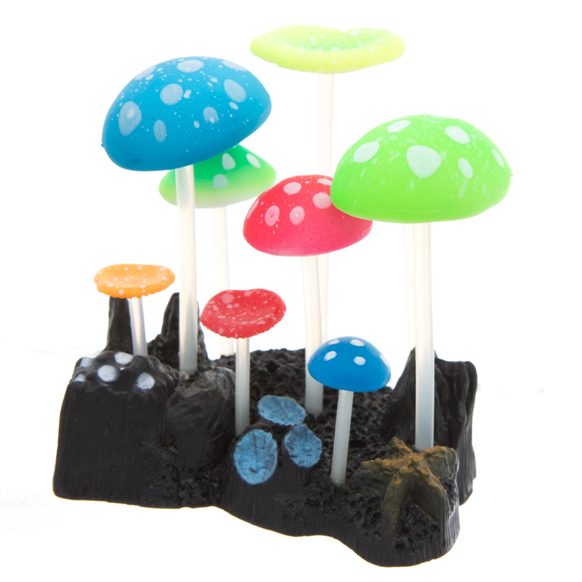 Top Fin® Multicolor Mushrooms Aquarium Ornament fish Ornaments PetSmart