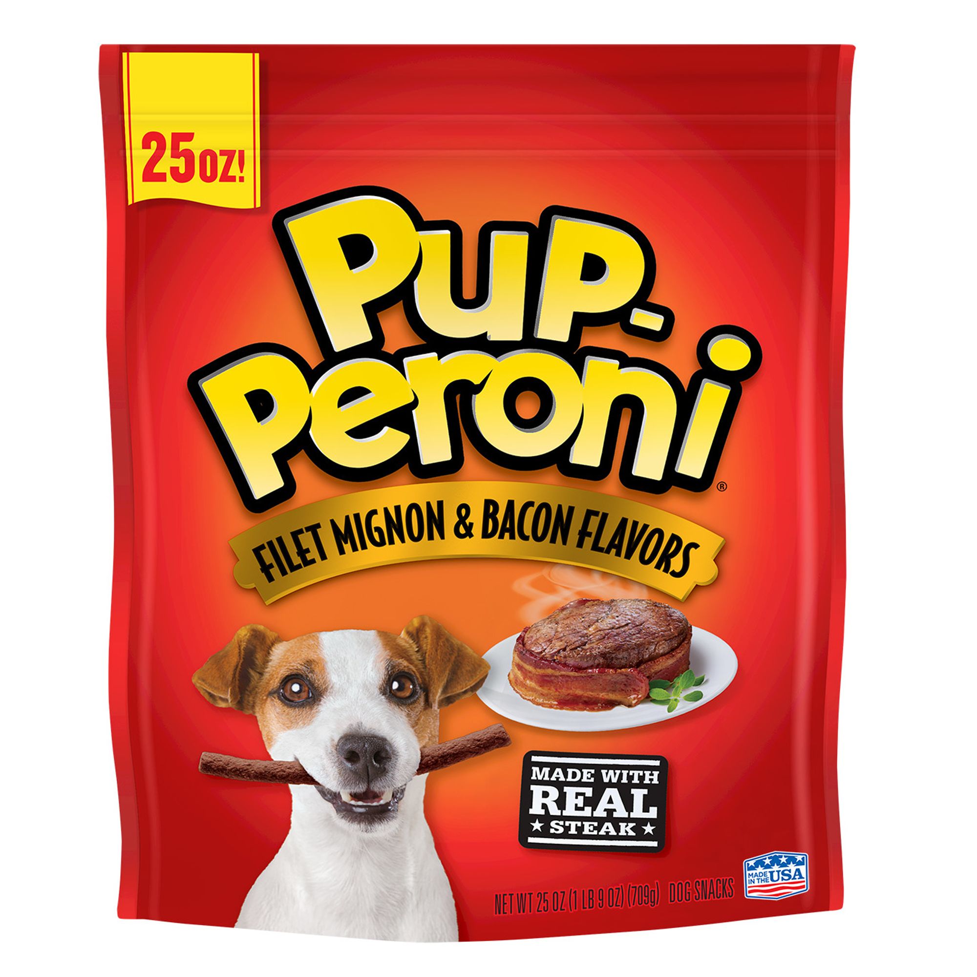 PupPeroni® Dog Treat Filet Mignon & Bacon dog Chewy Treats PetSmart