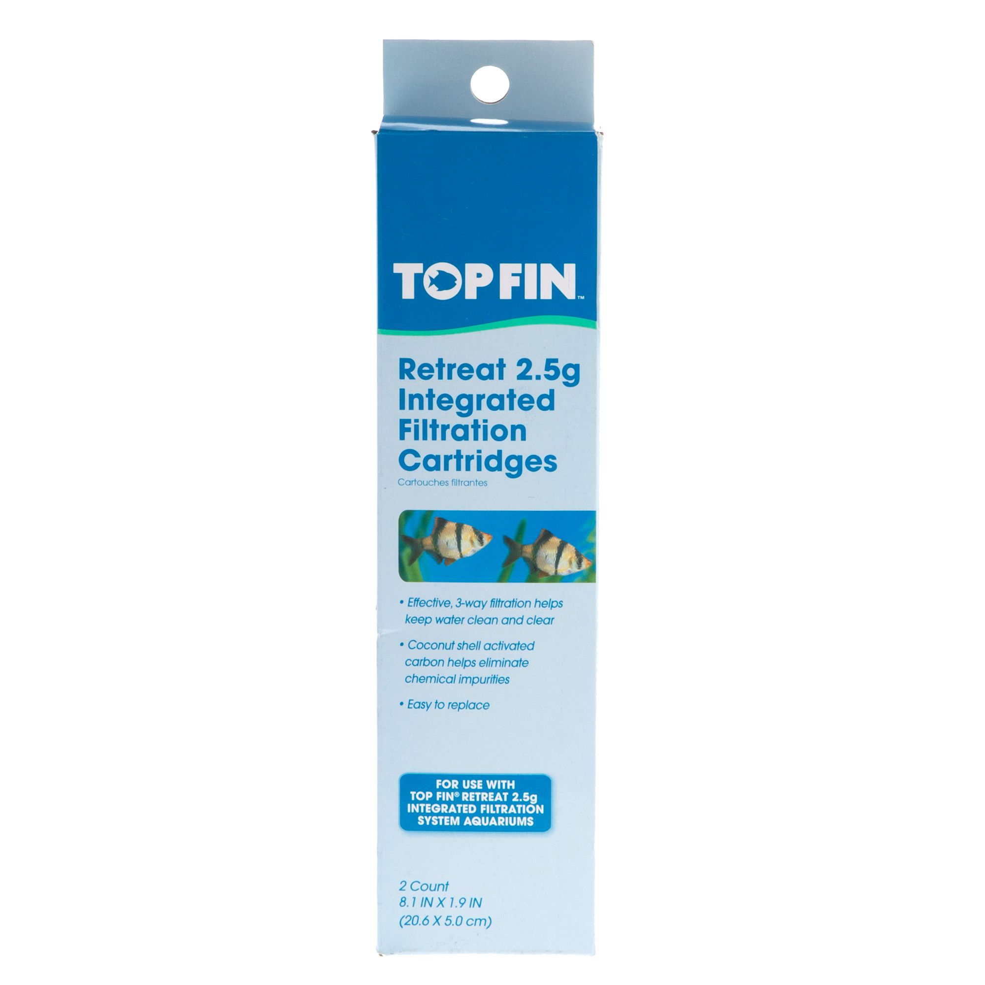 Top Fin® Retreat 2.5g Integrated Filtration Cartridges fish Filter