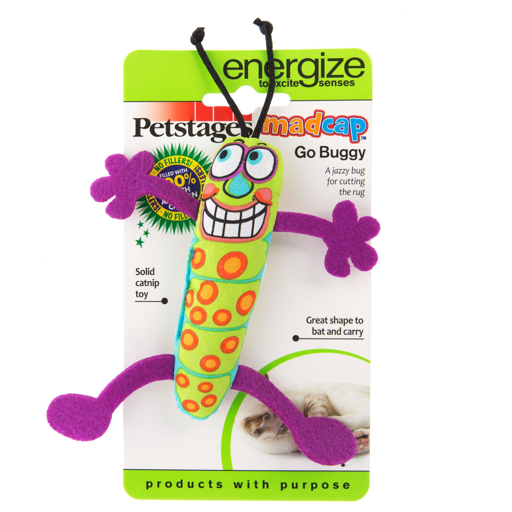 Petstages® Go Buggy Cat Toy cat Plush Toys PetSmart