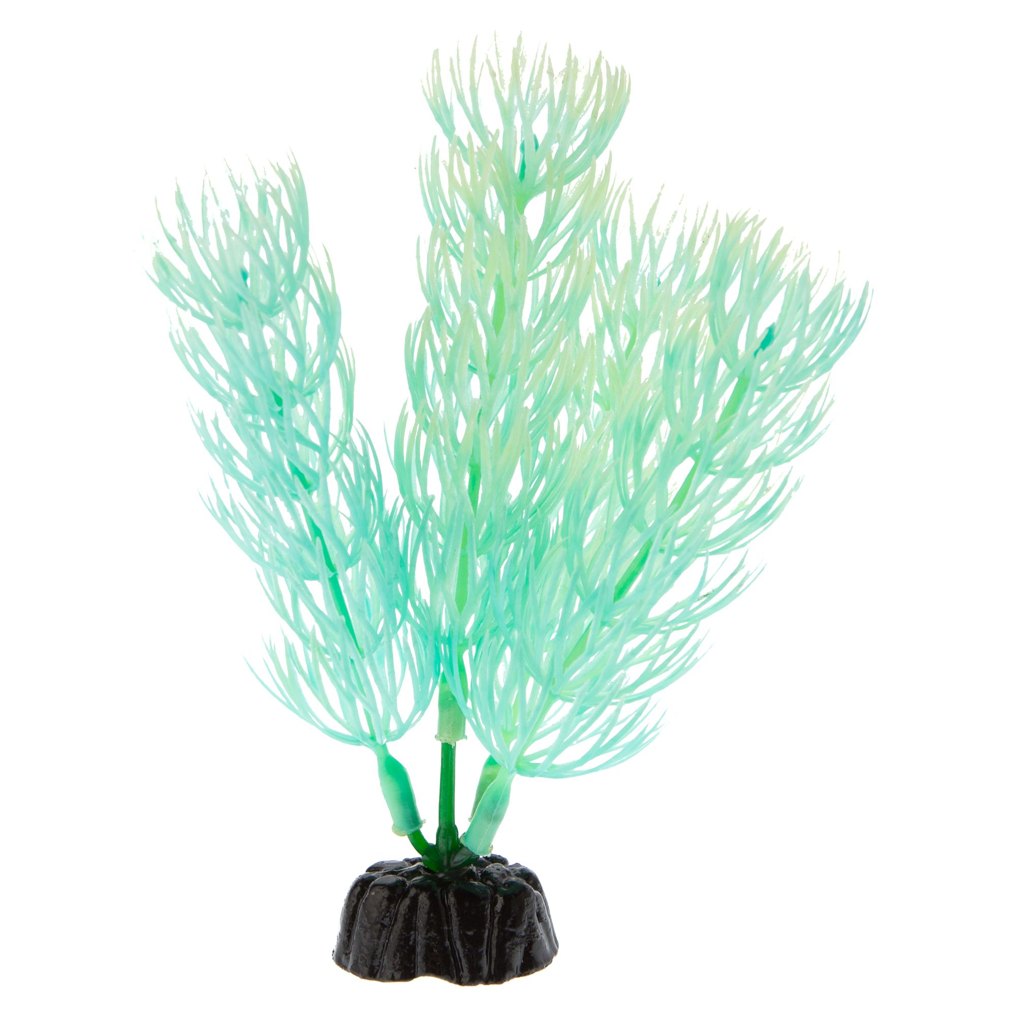 Top Fin® Artificial Mini Glow Aquarium Plant 4" fish Artificial
