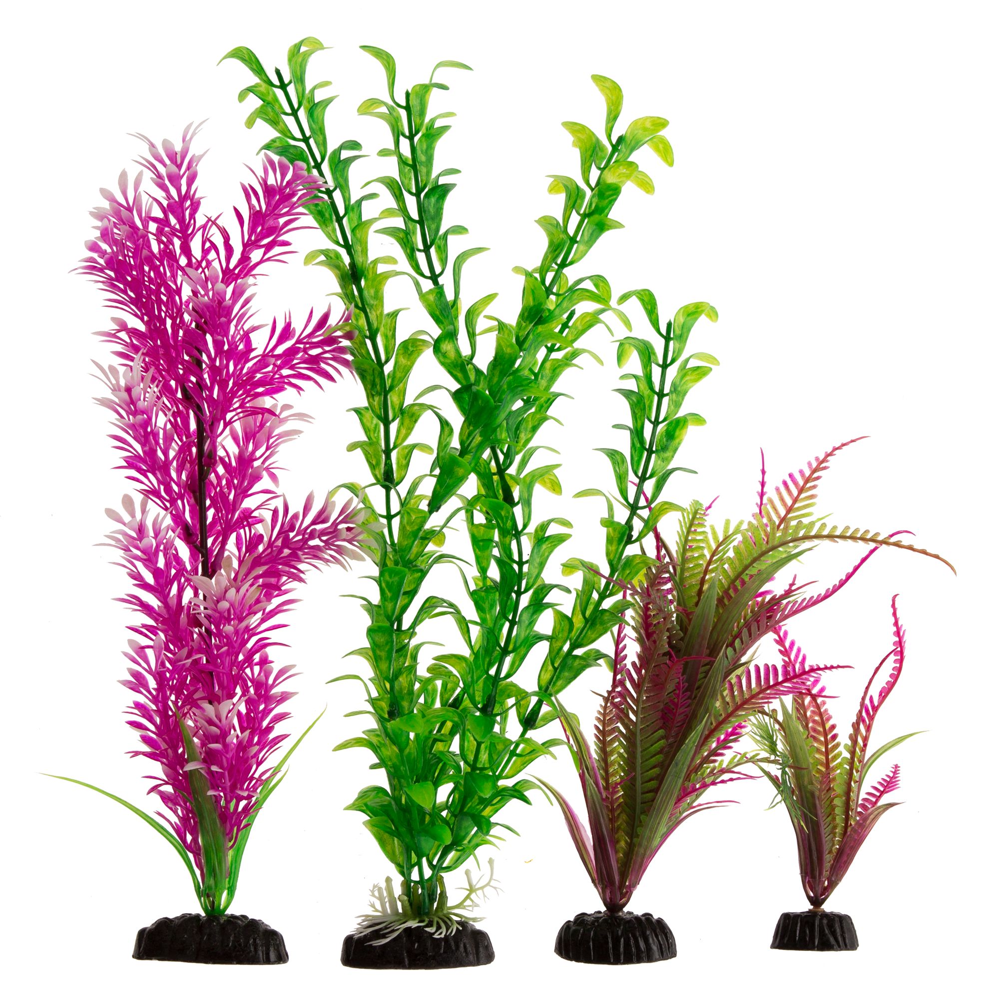 Top Fin® Purple & Pink Aquarium Plants Value Pack fish Artificial