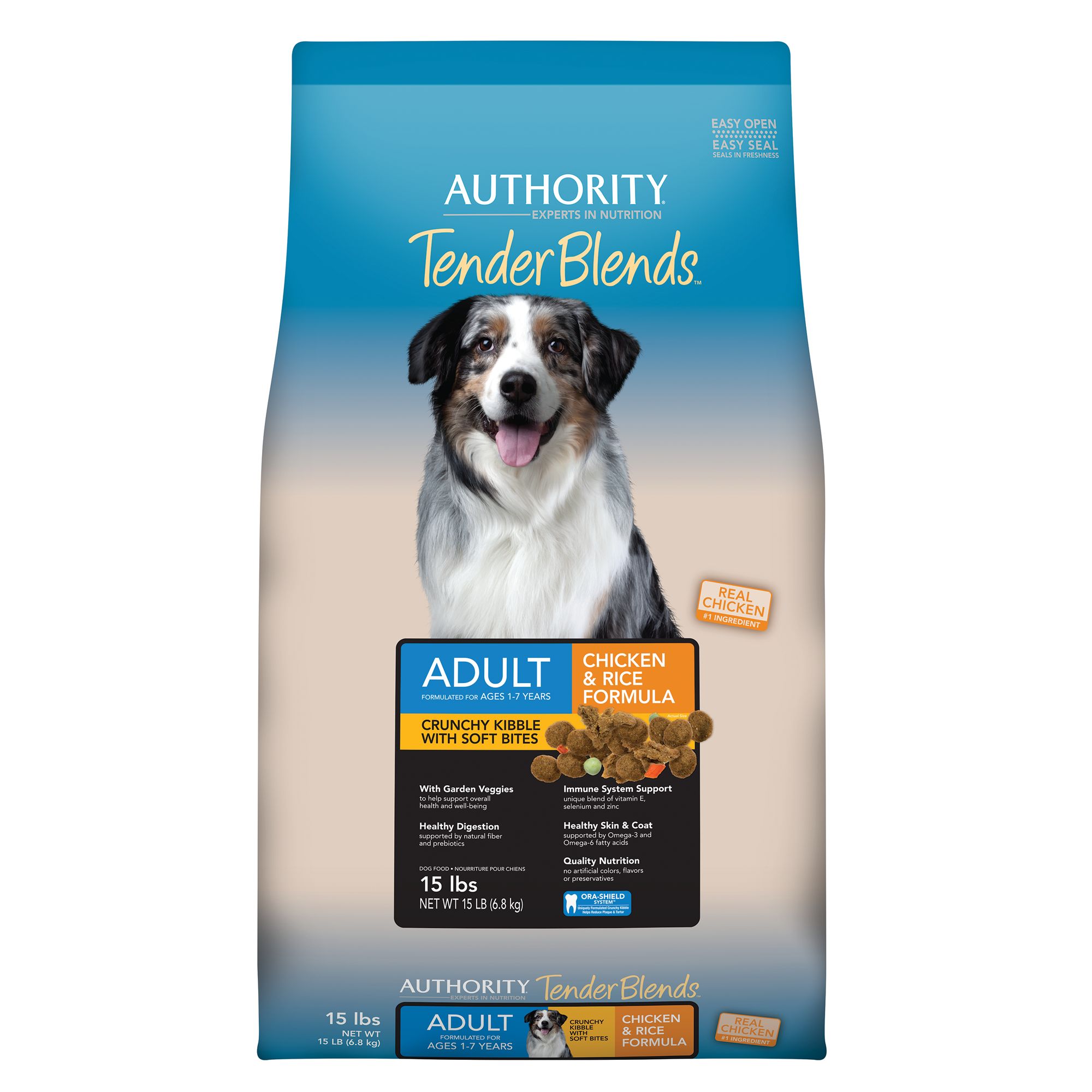 Authority® Tender Blends Adult Dog Food Chicken & Rice dog Dry Food