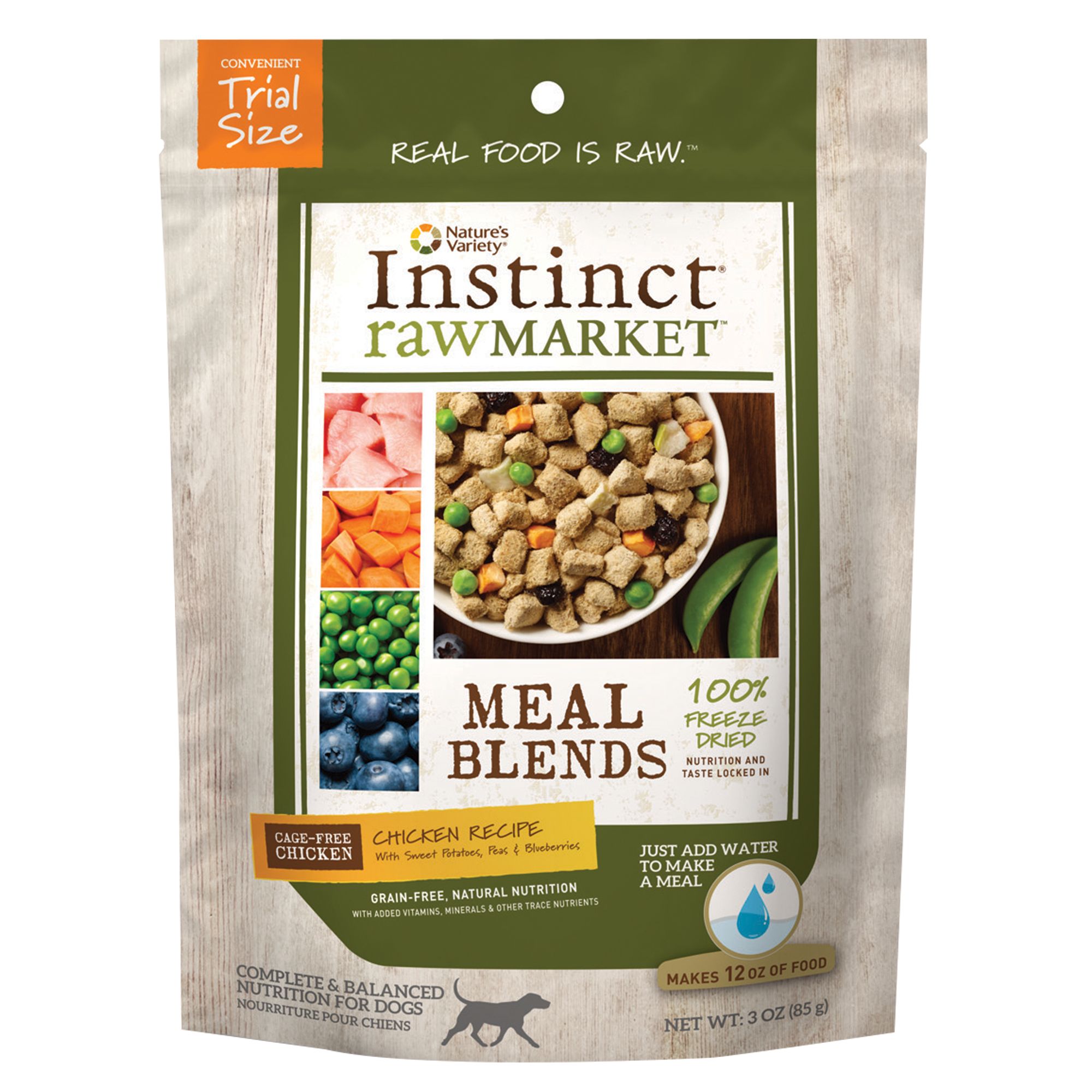 Nature's Variety® Instinct® Raw Market Meal Blends Dog Food Grain