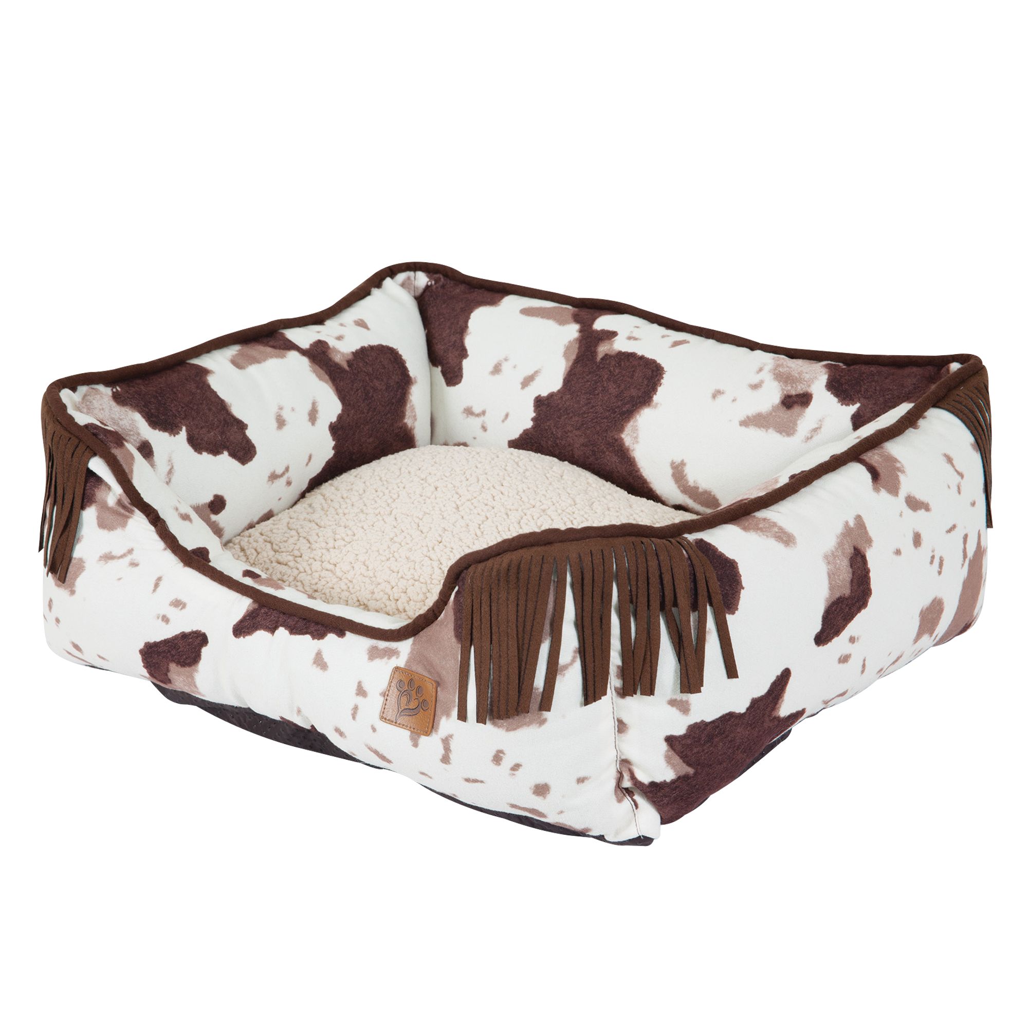MuttNation Cowhide Lounger Dog Bed dog Cuddler Beds PetSmart