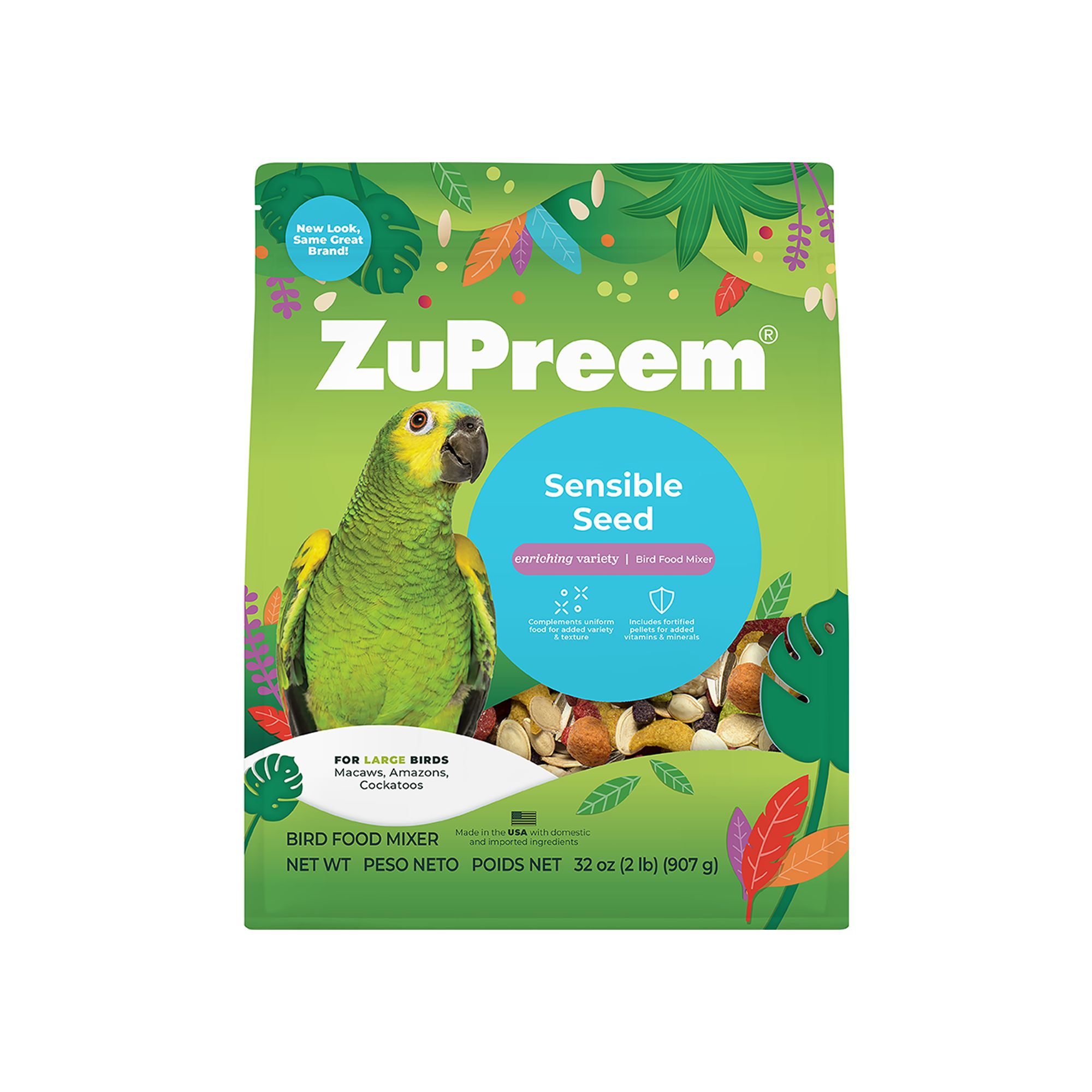 ZuPreem® Sensible Seed Enriching Variety Mix Large Bird Food bird Pet