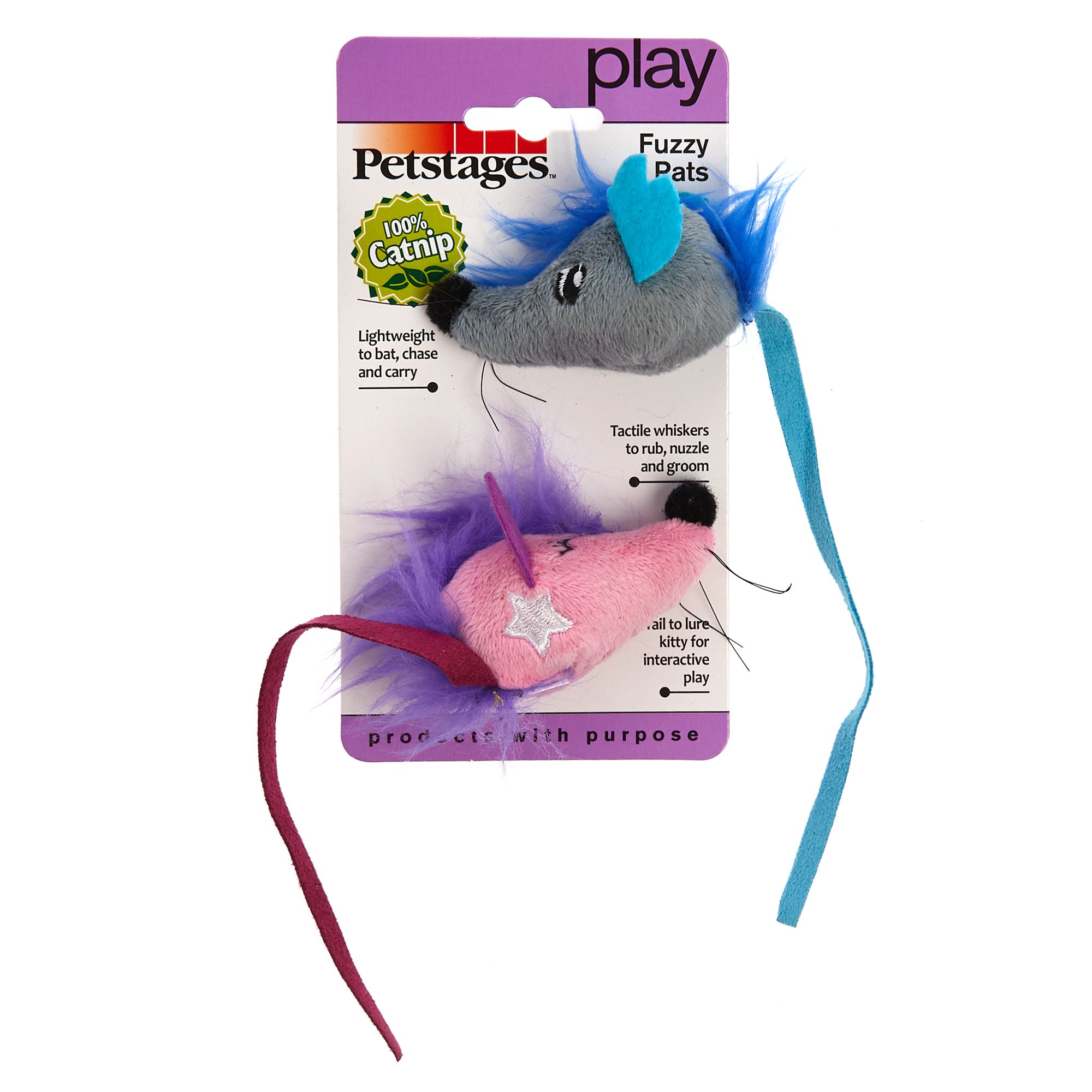 Petstages® Fuzzy Rats Cat Toys 2 Pack cat Multi Pack PetSmart
