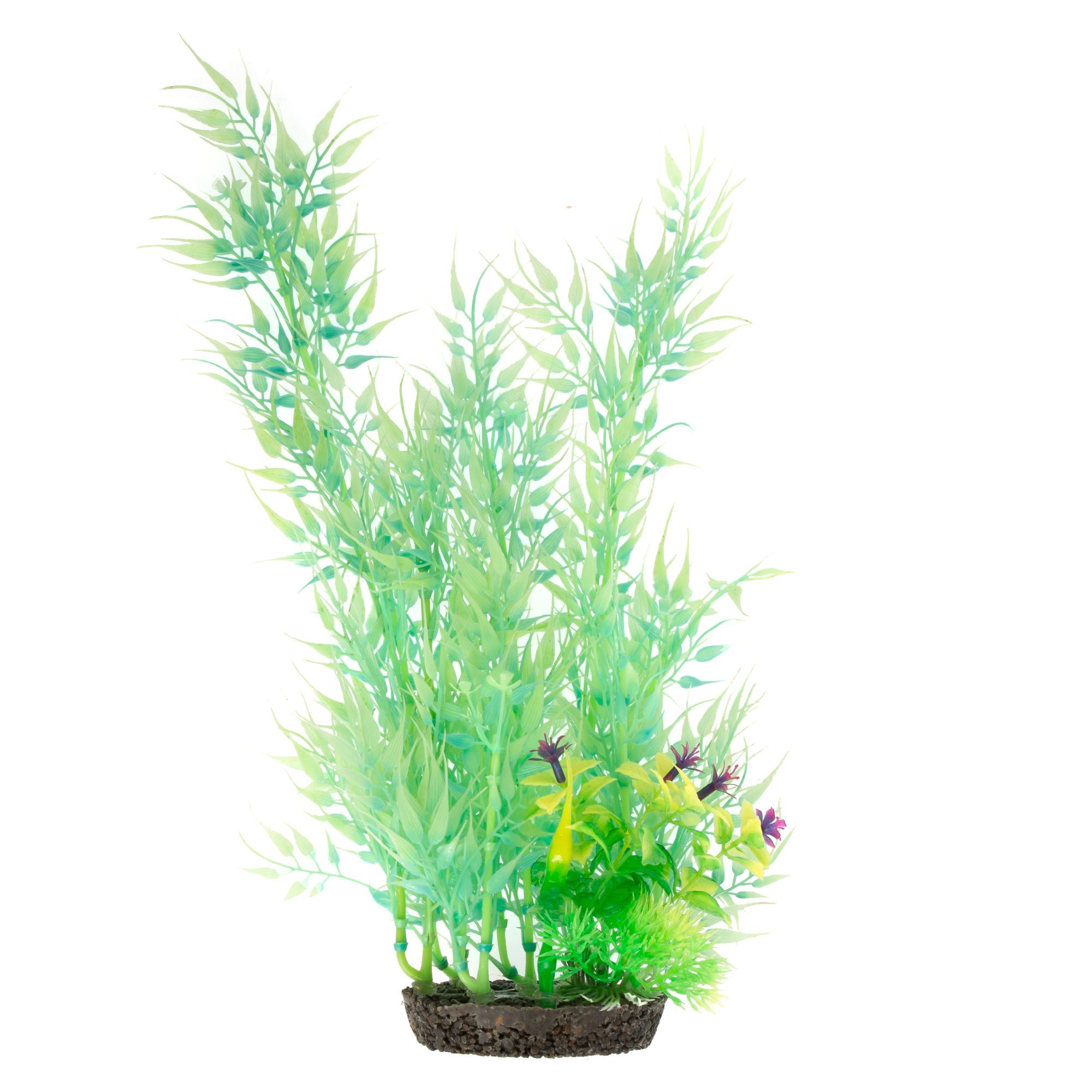Top Fin® Artificial GlowintheDark Bamboo Aquarium Plant 18" fish
