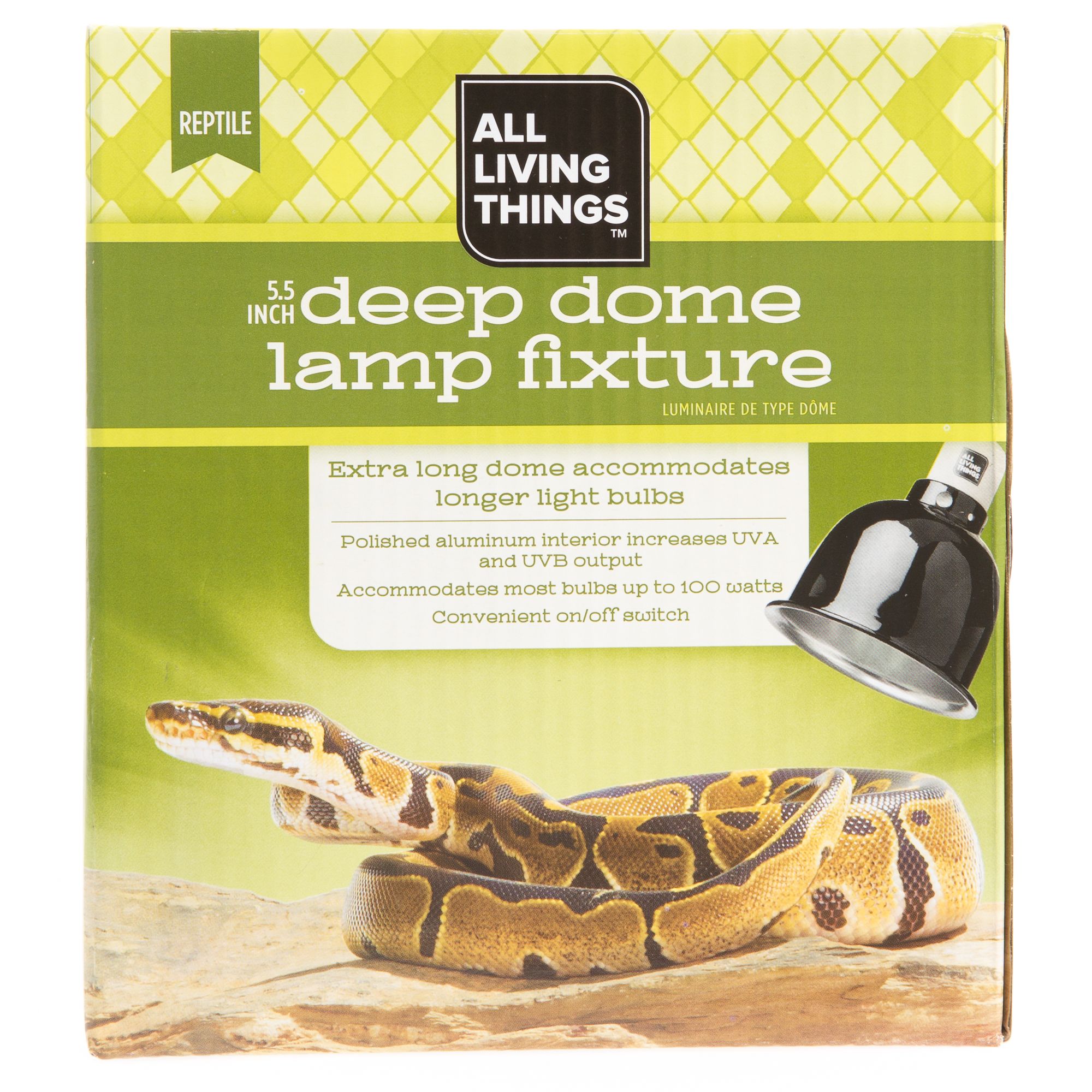 All Living Things™ Deep Dome Lamp Fixture reptile Light Fixtures
