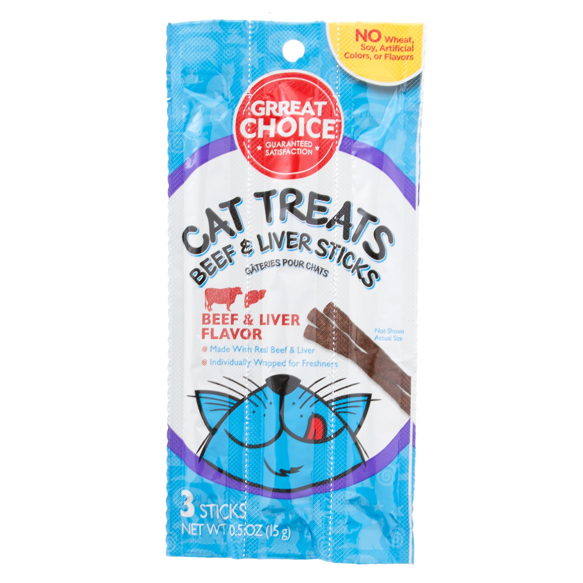 Grreat Choice® Meaty Sticks Cat Treat Beef & Liver cat Treats