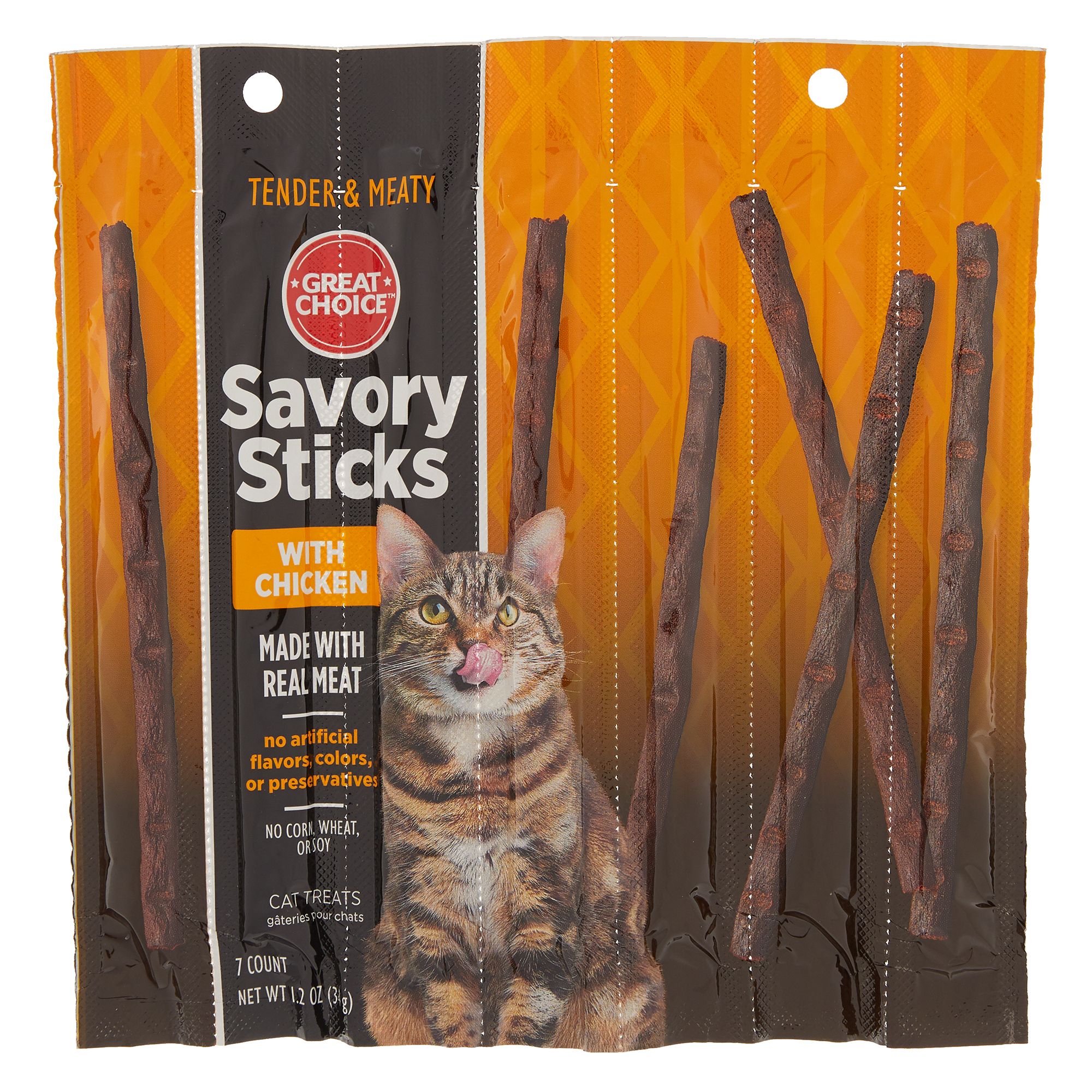 Grreat Choice® Meaty Sticks Cat Treat Chicken cat Treats PetSmart