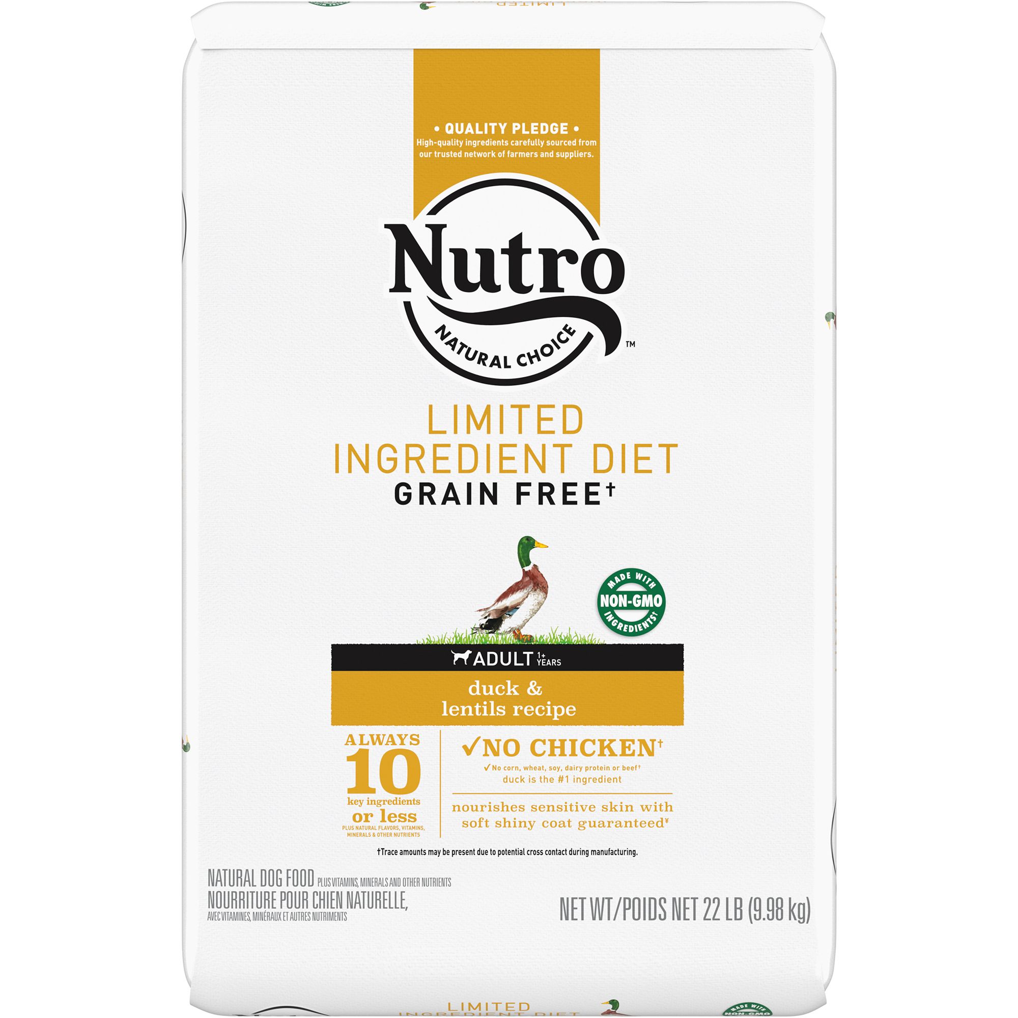 NUTRO™ Adult Dog Food Natural, Limited Ingredient, Grain Free, Non