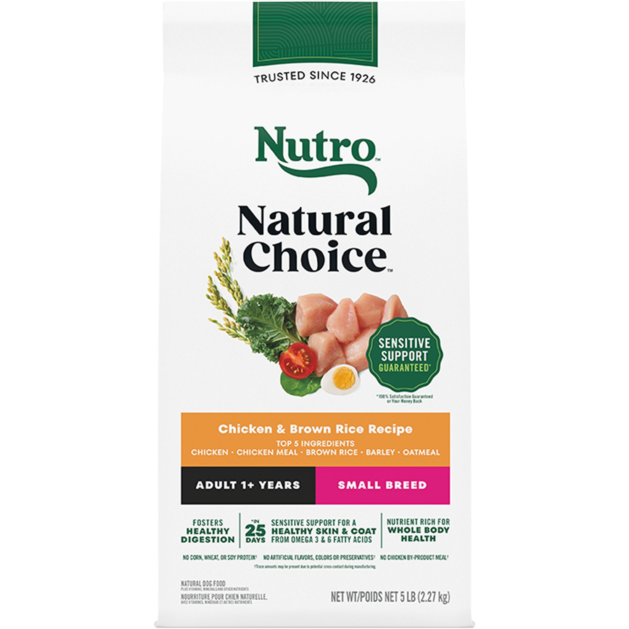 Nutro Natural Choice™ Small Breed Adult Dry Dog Food Non GMO, Chicken