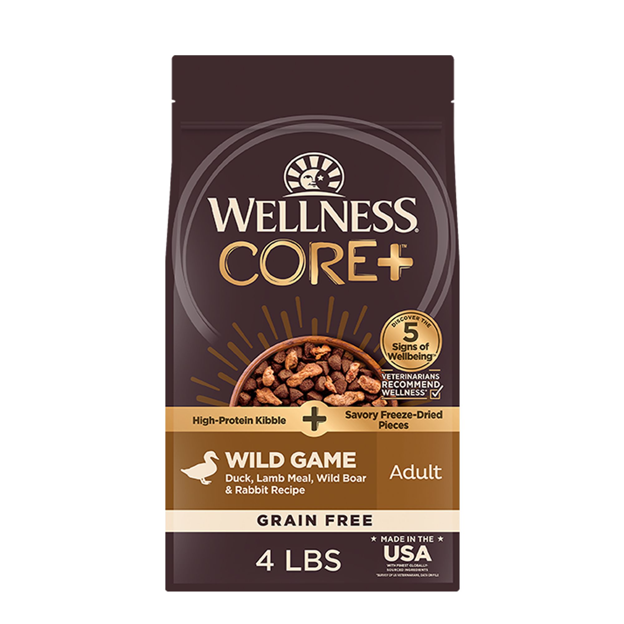 Wellness® CORE® RawRev Kibble + Adult Dry Dog Food Natural, Grain Free, Wild Game dog Dry