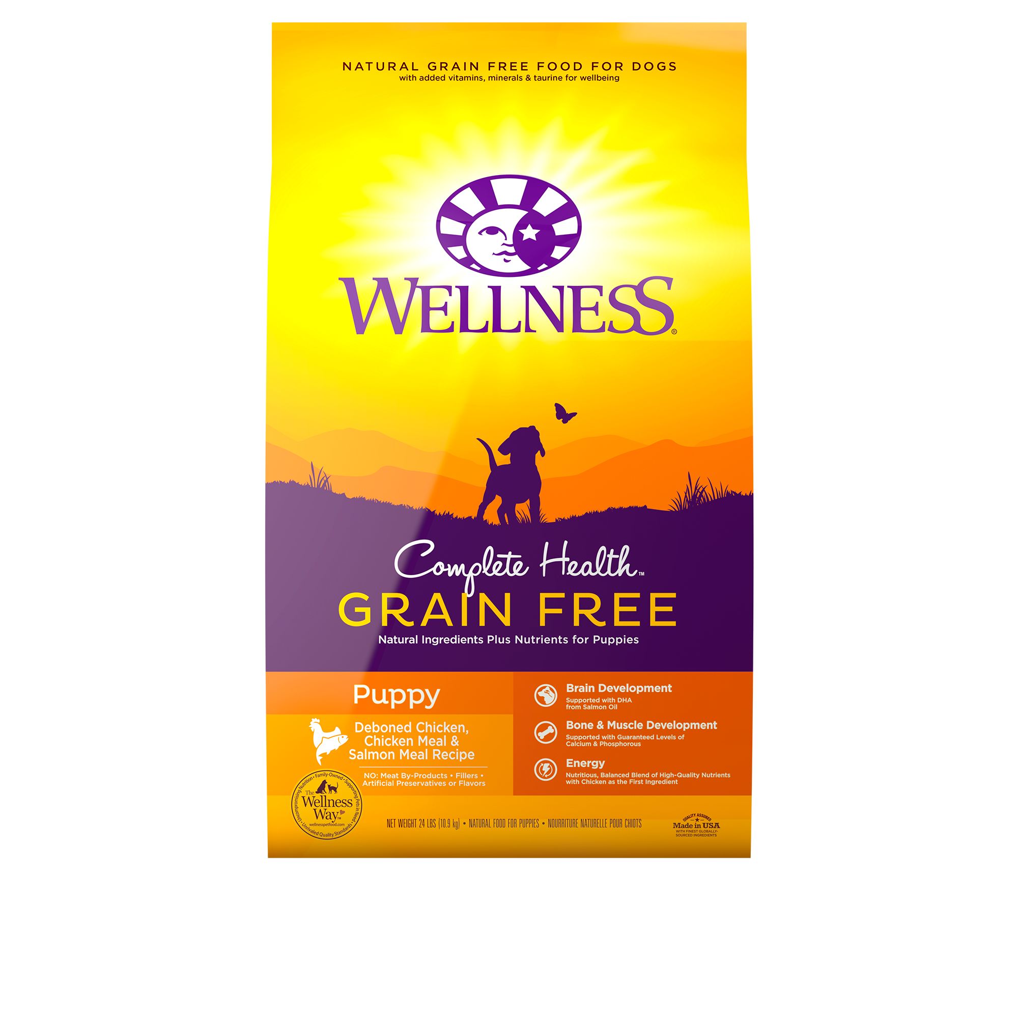 Wellness® Complete Health Puppy Dry Dog Food Natural, Grain Free