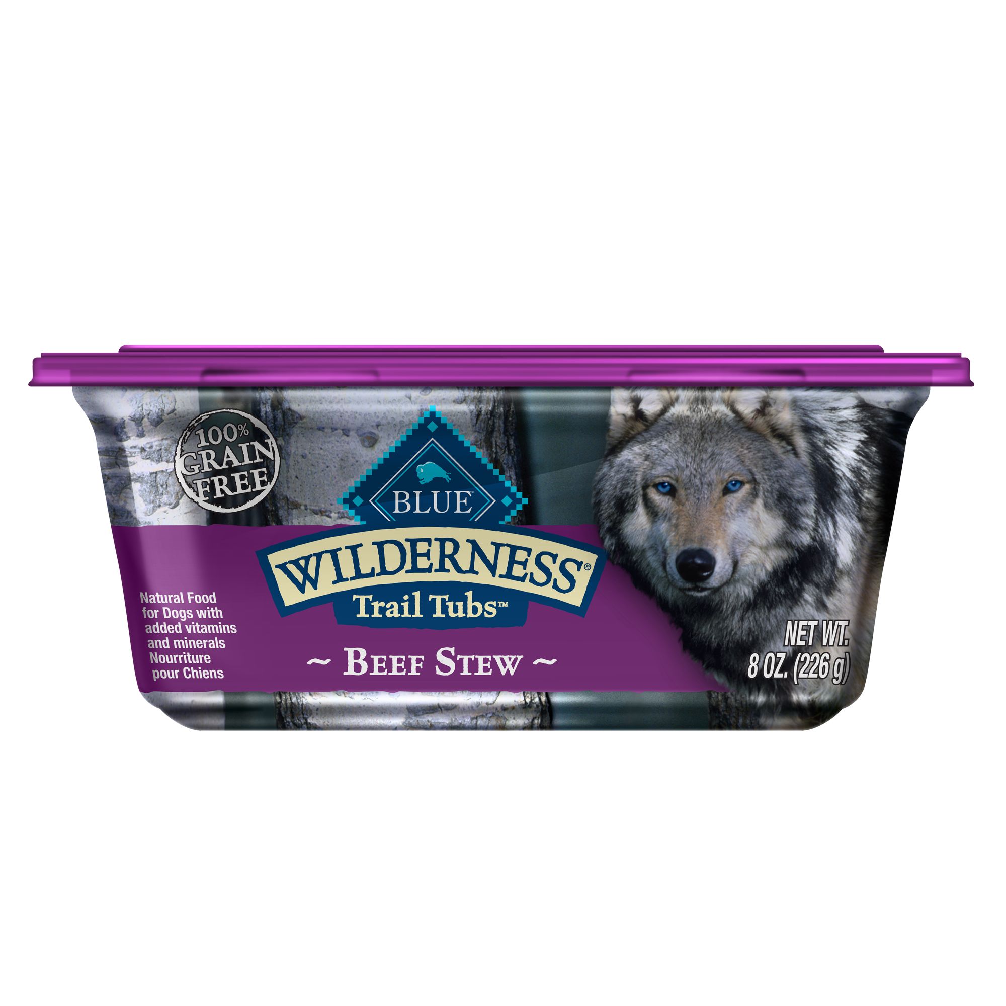 BLUE Wilderness® Trail Tubs Dog Food Natural, Grain Free, Beef Stew dog Canned Food PetSmart
