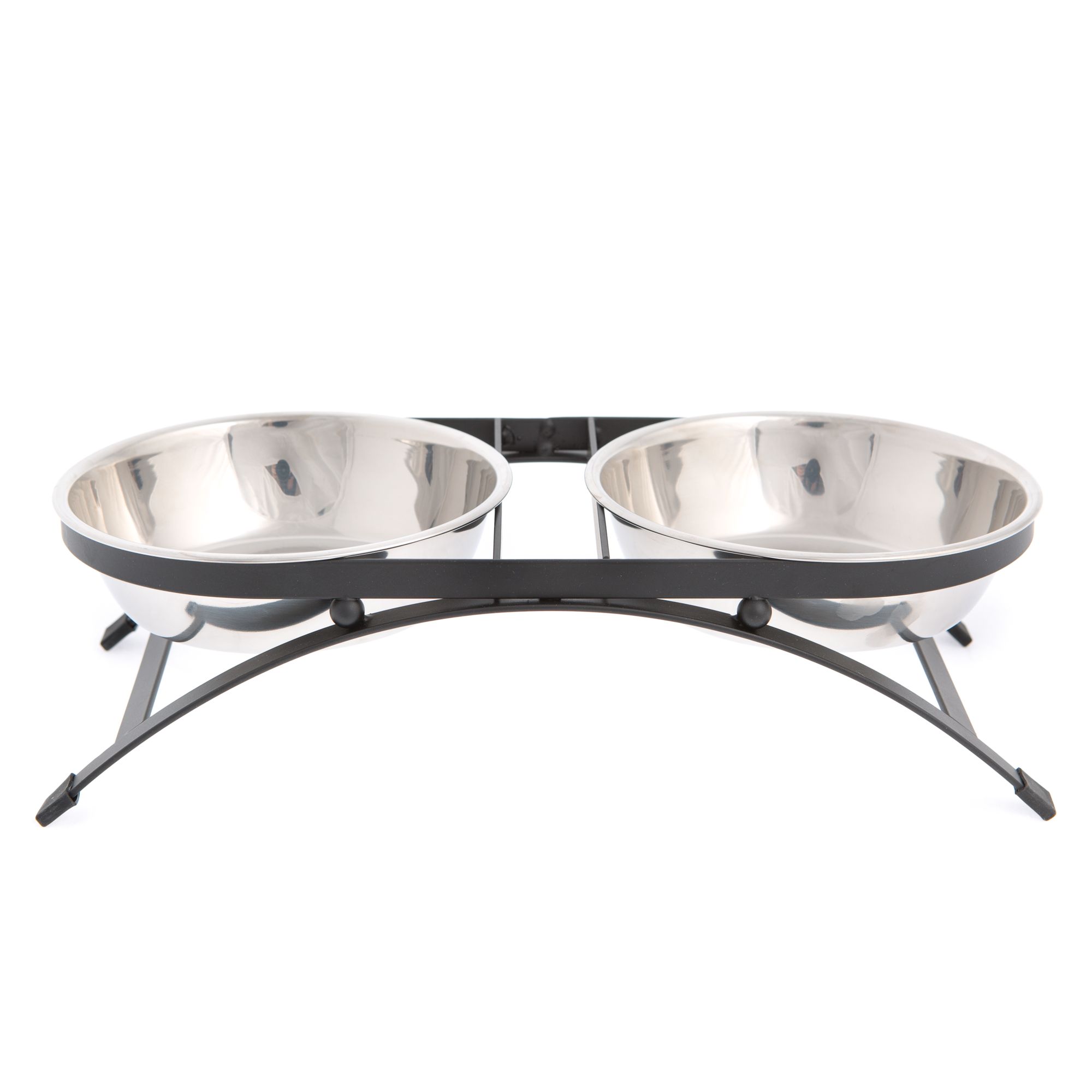 Whisker City® Arch Double Diner Cat Bowl cat Food & Water Bowls