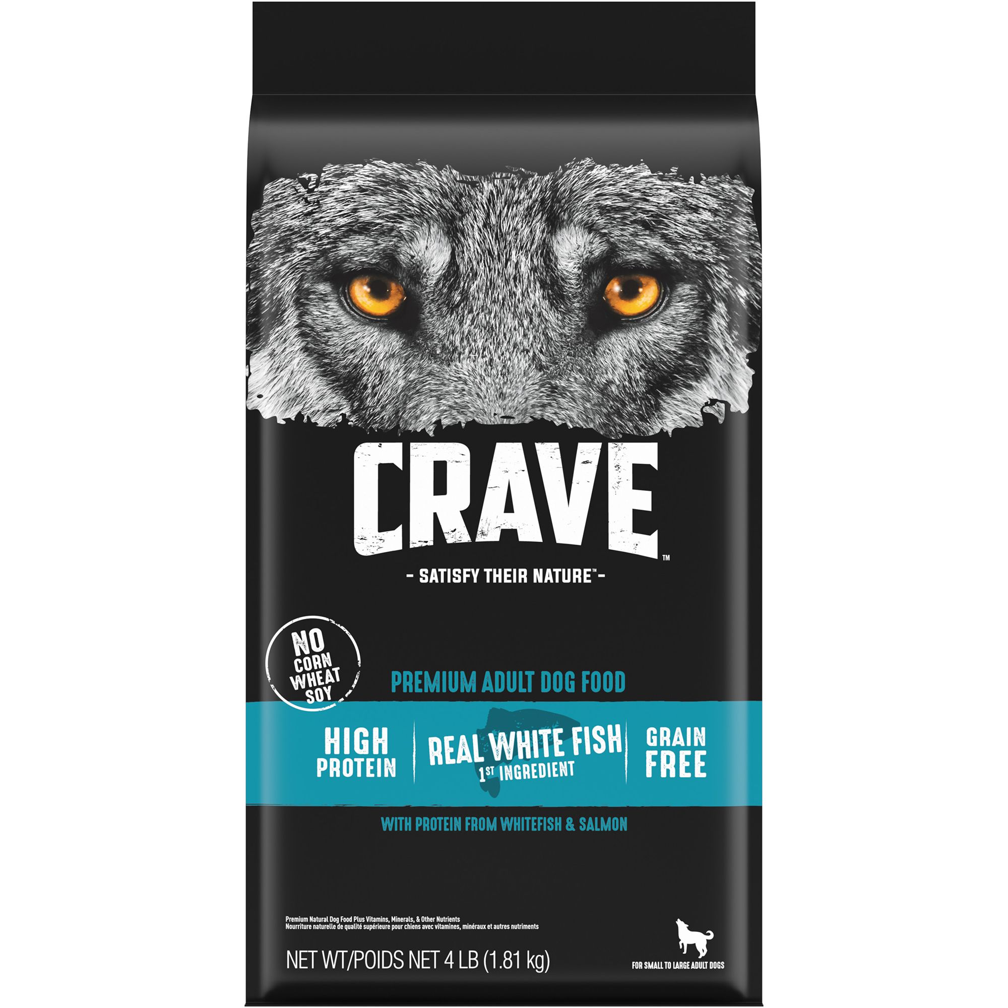 Crave Adult Dog Food Grain Free, Salmon & Ocean Fish dog Dry Food