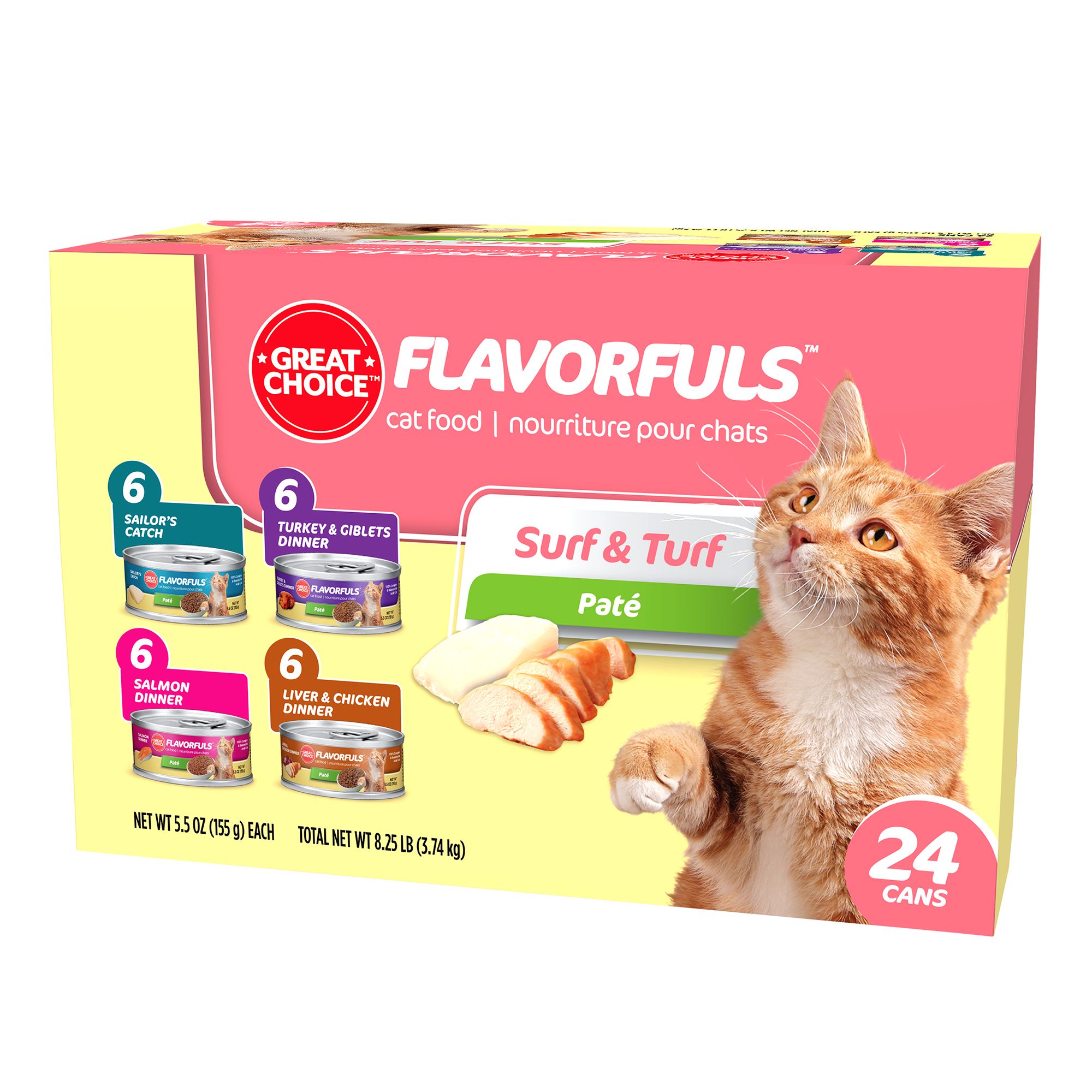 Grreat Choice® Surf & Turf Variety Pack Cat Food 24ct cat Wet Food
