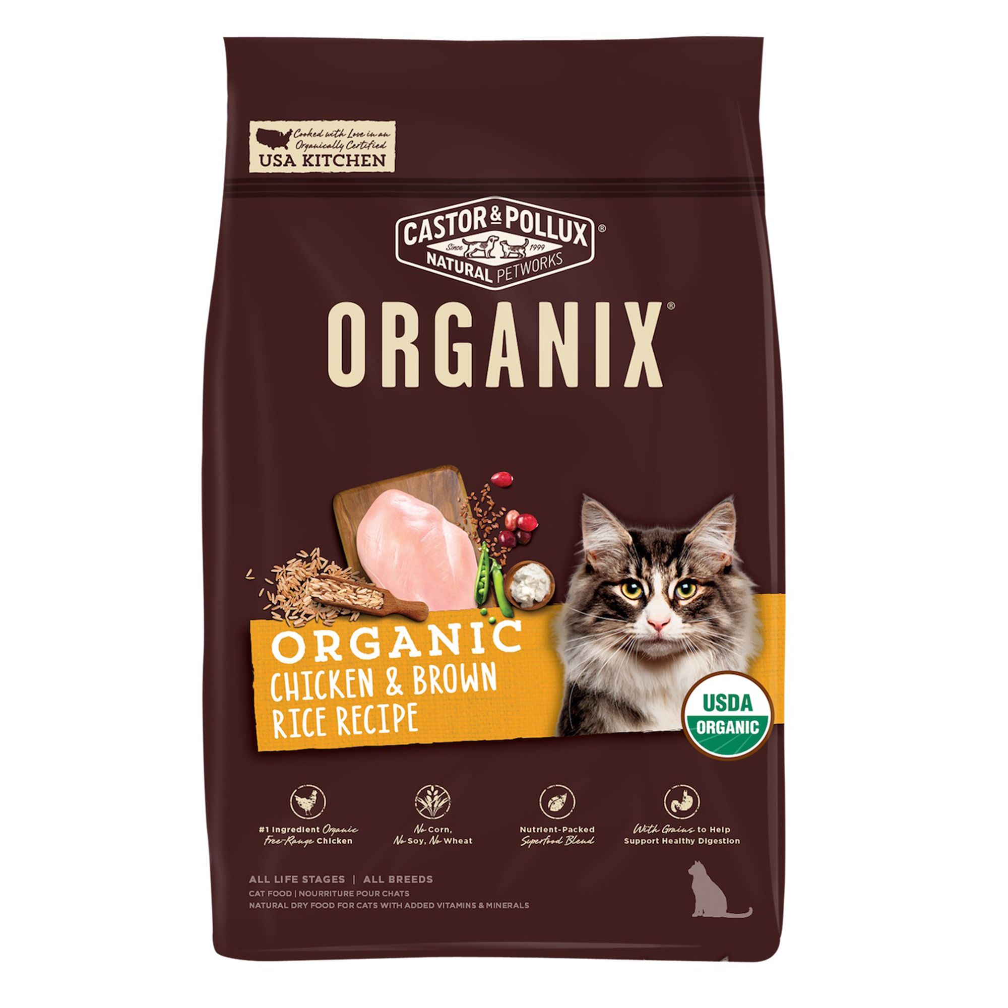 Castor & Pollux ORGANIX® Organic Cat Food Chicken & Brown Rice cat