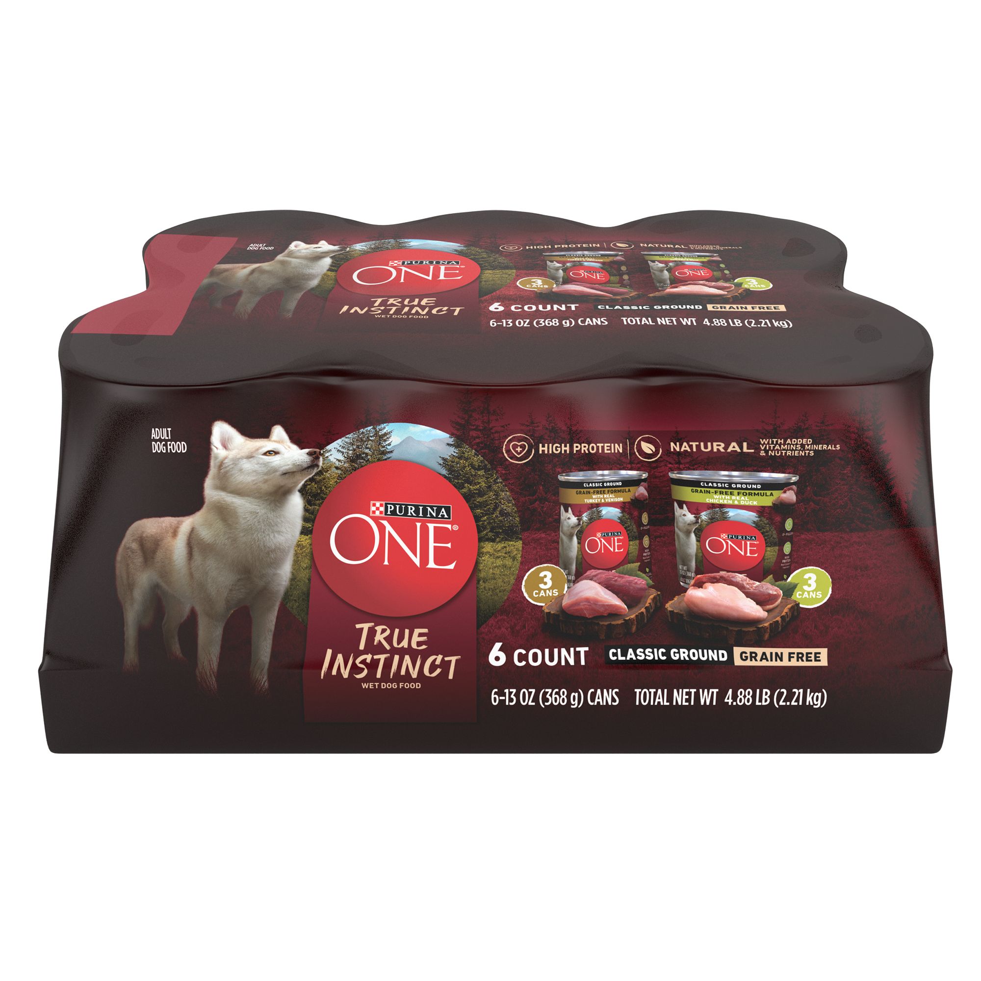 Purina ONE® True Instinct Adult Dog Wet Food 5.71 lb., Variety Pack