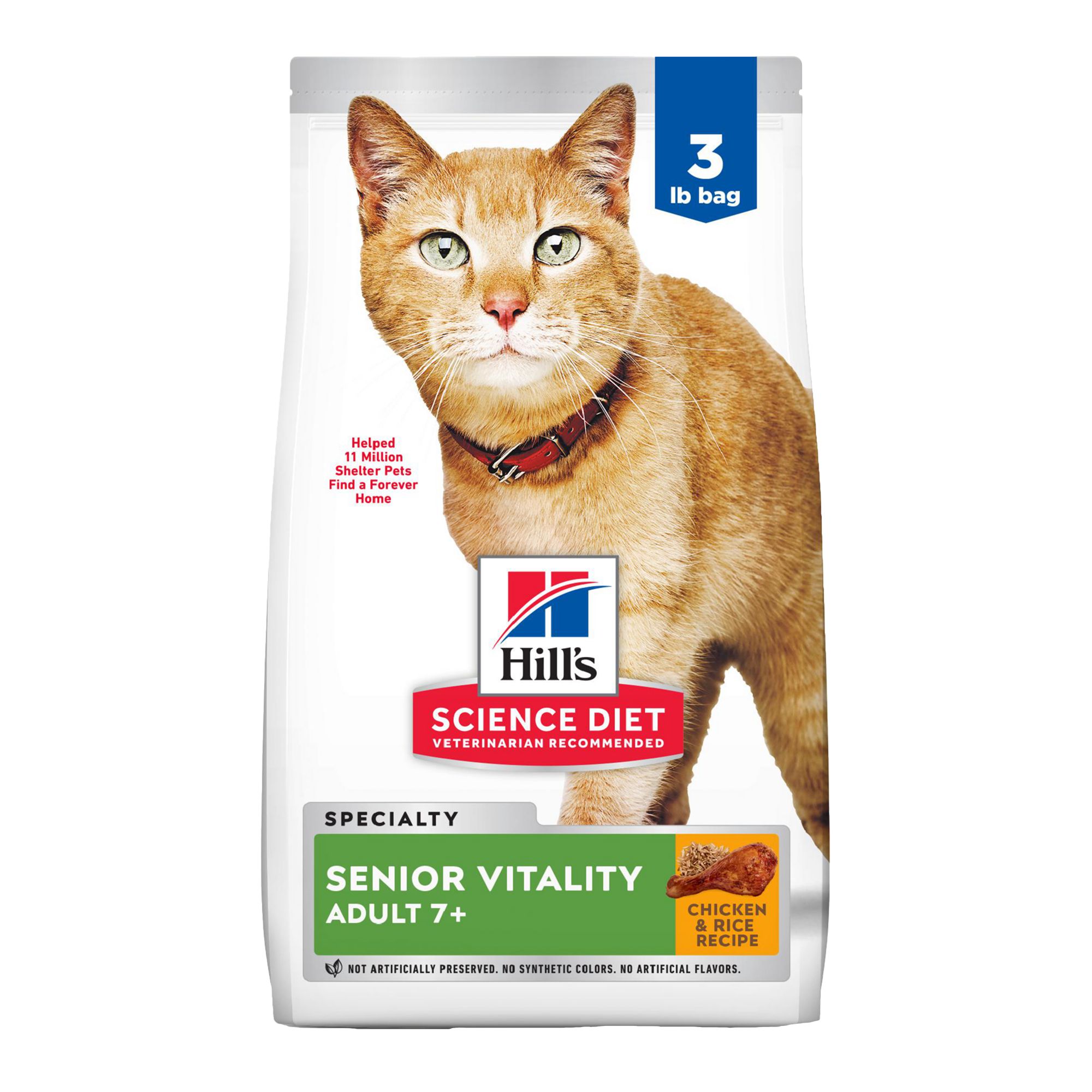 Hill's® Science Diet® Senior Vitality Adult Senior 7+ Dry Cat Food Chicken cat Dry Food